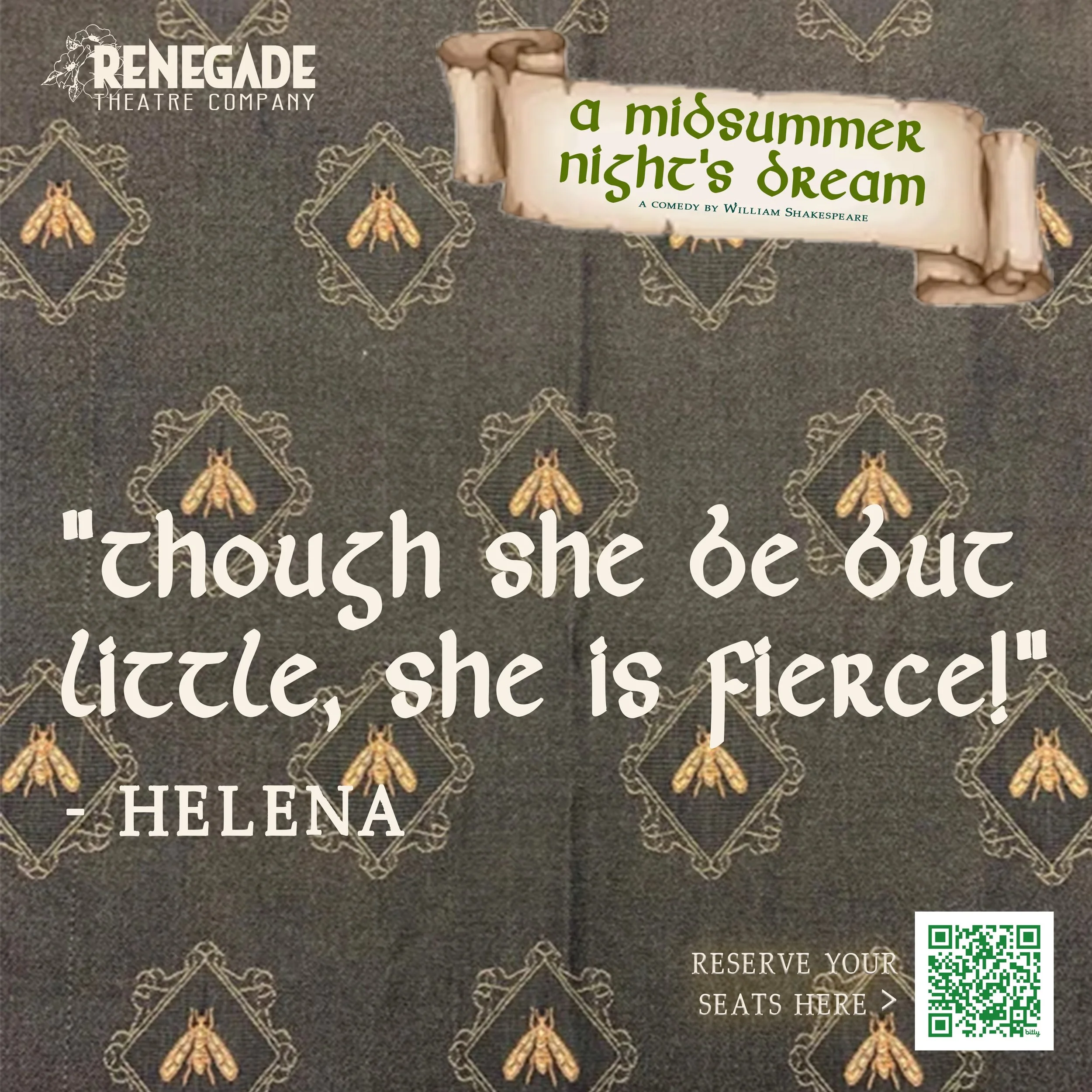 Hermia may be the smallest person in the enchanted forest, but she is absolutely NOT to be underestimated 🔥⚡🌲 Even her rival Helena has to admit it. Size is just a number when you&rsquo;ve got that much fire in you. 💪🌿✨ #RTC @atlcta #communitythe