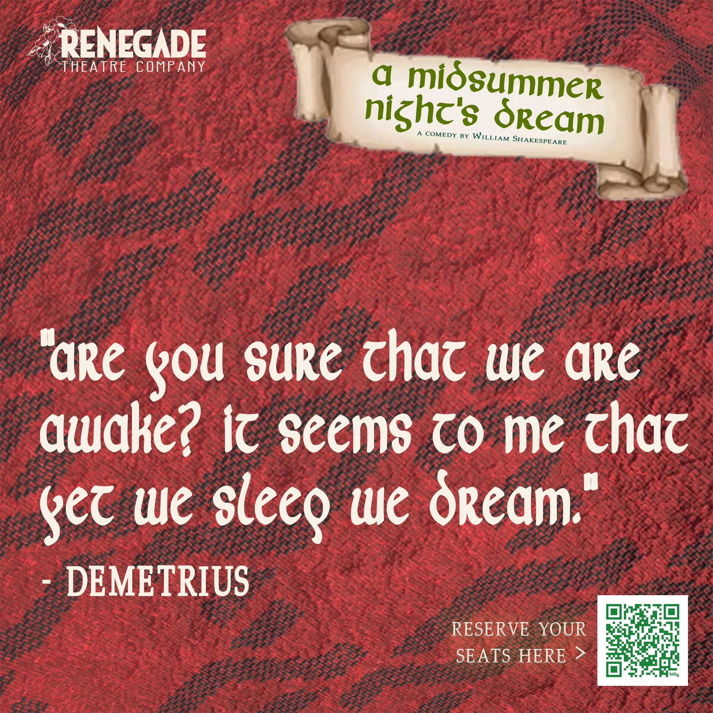 Demetrius wakes up in the forest and honestly? Same 😴🌀🌲 After a night of enchantments, love potions, and general fairy-induced madness, the line between dreams and reality gets a little blurry. Welcome to the woods. 🍃🧚✨ #RTC @atlcta #communityth