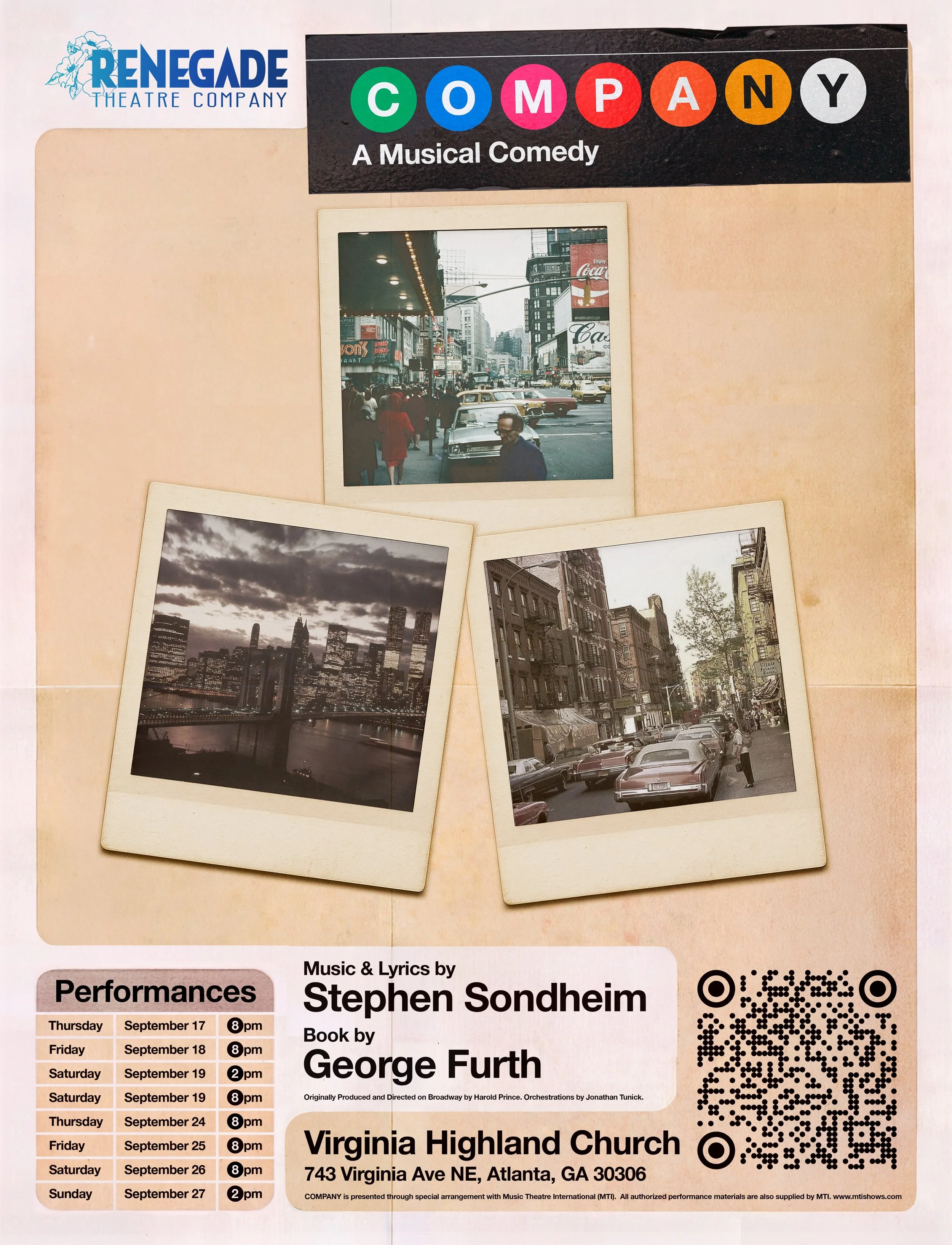 🕰️ April 26, 1970. Company opens on Broadway. 🎭 Its first audience wasn&rsquo;t watching a period piece. They were watching last week&rsquo;s news.

That same year, in that same city: 
&bull; the Beatles broke up 💔
&bull; the first Pride march cam