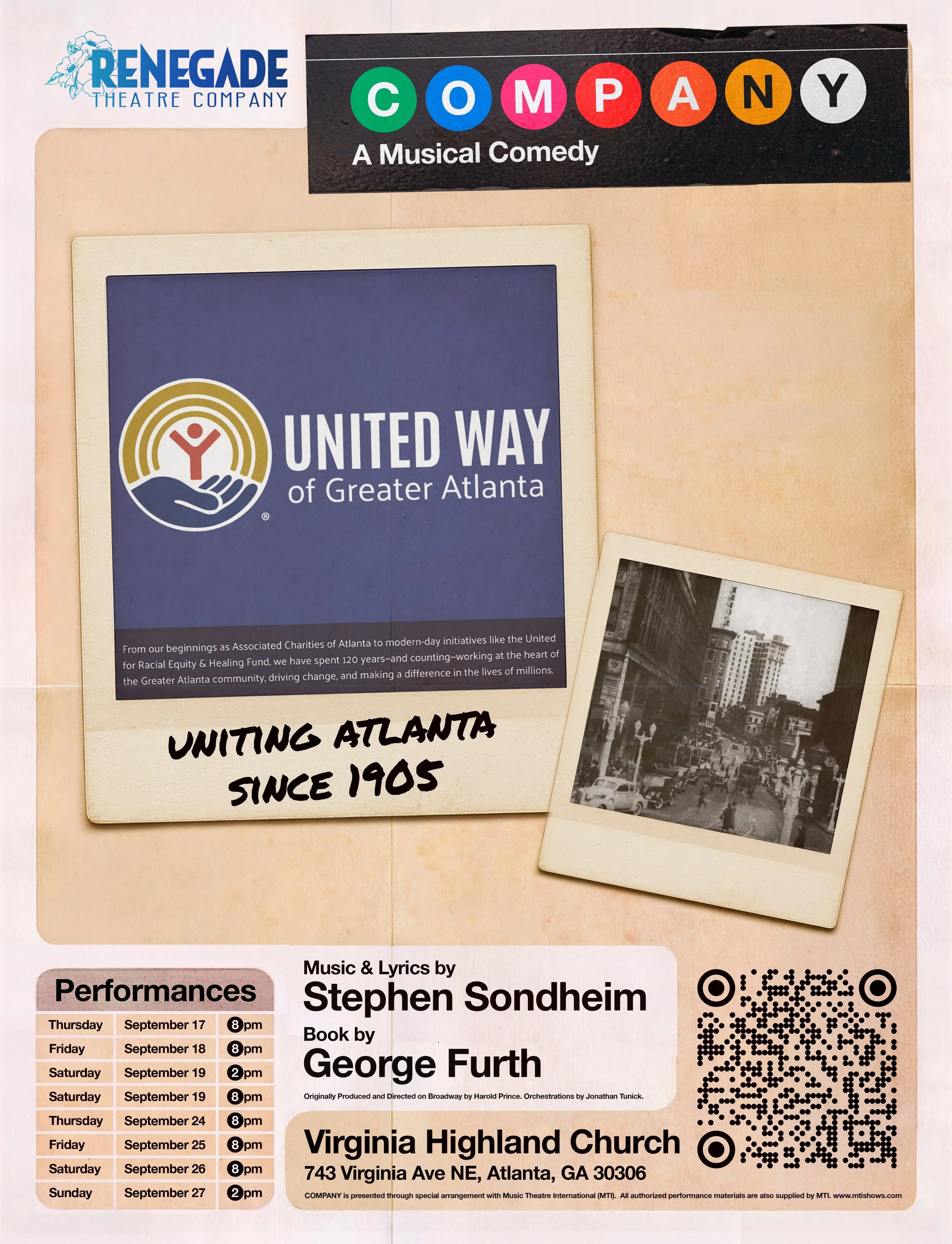 🎭 We set Company in 1970 on purpose: rotary phones, address books, no digital noise to hide behind. Turns out the fear of being truly known isn&rsquo;t a modern problem&hellip; it&rsquo;s a human one.

For this production, we&rsquo;ve chosen to supp