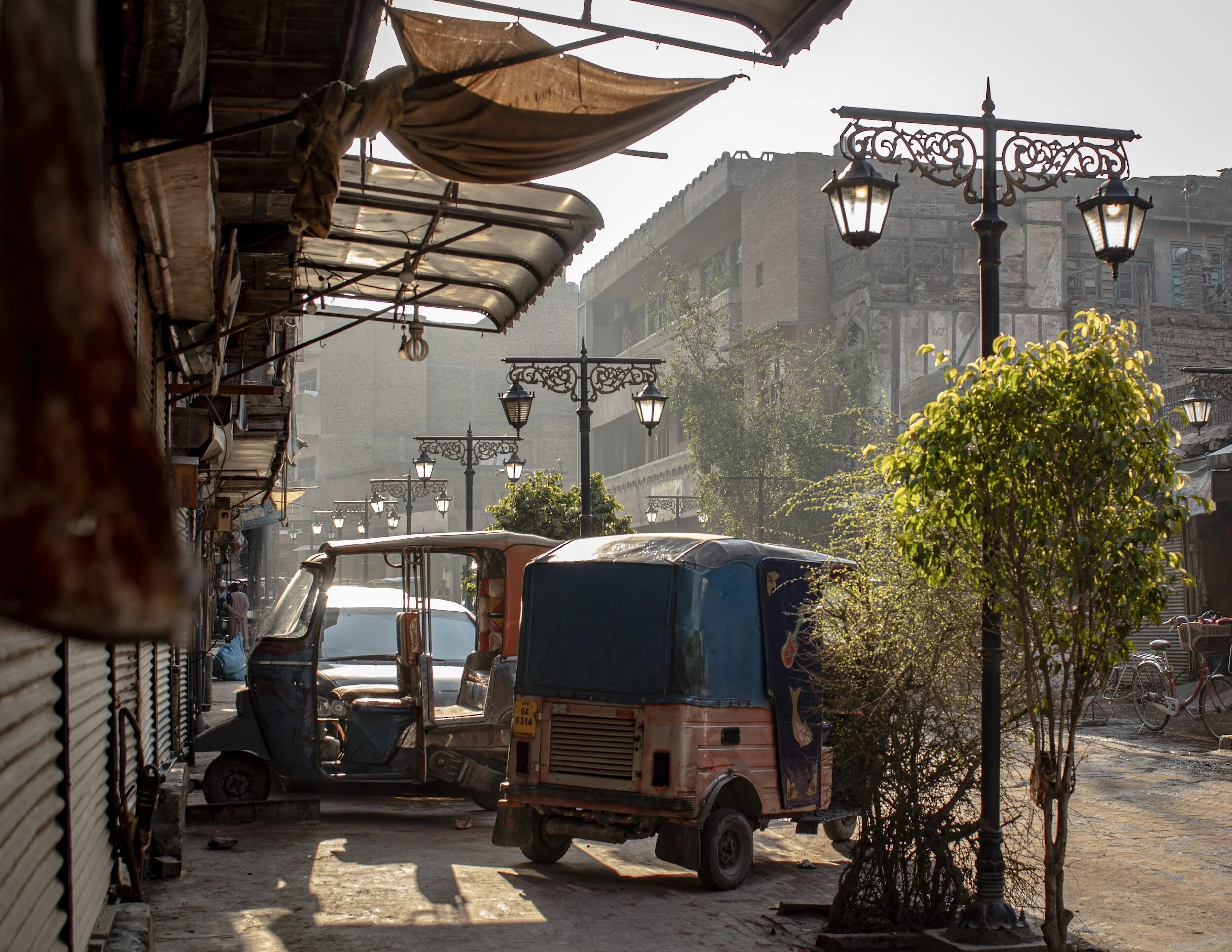 Photo of an asian street