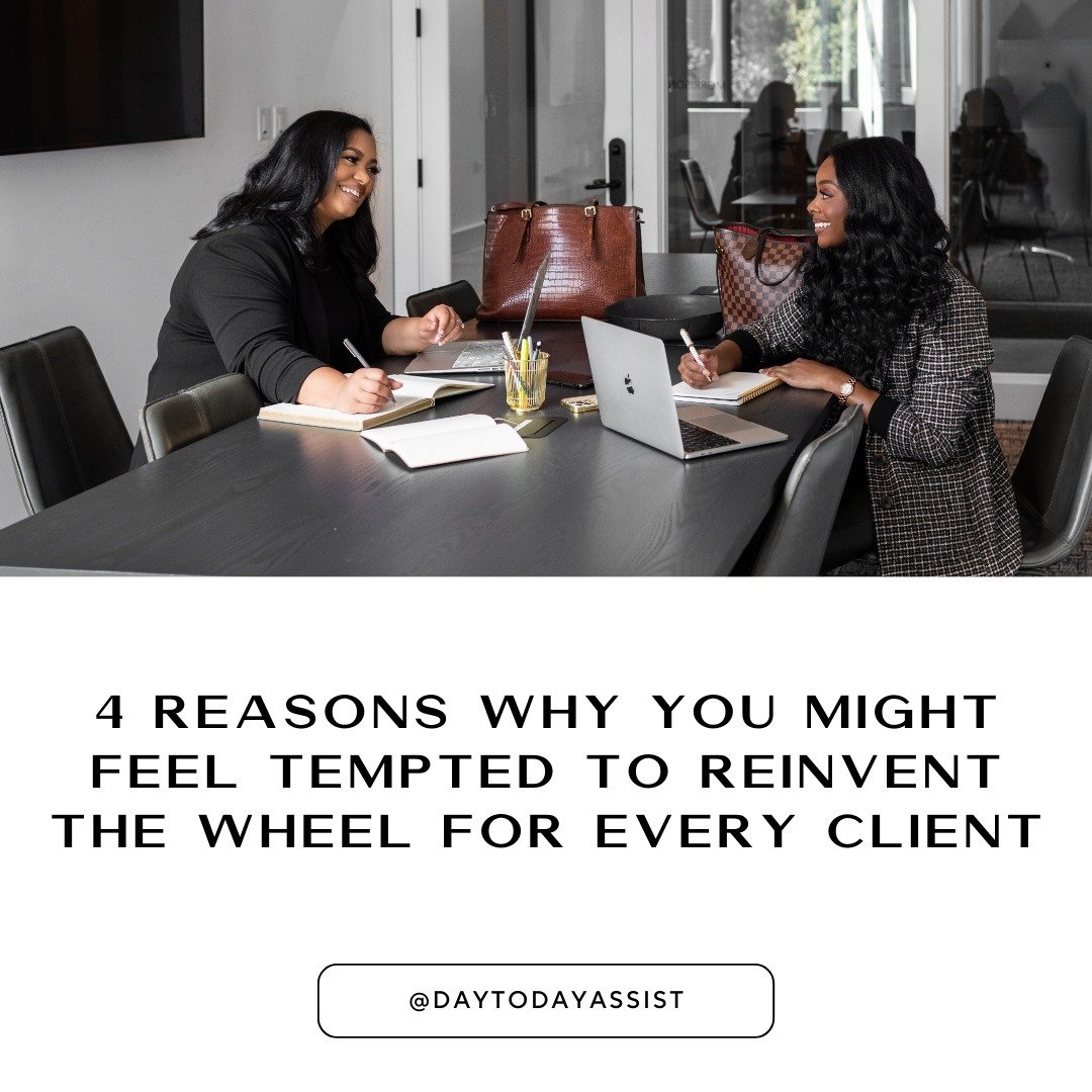 Reinventing the wheel for every client just isn't scalable.

Here's why:

If you have to come up with a new way to work with clients every single time...

You'll never be able to confidently pass off client delivery to a team member because you don't