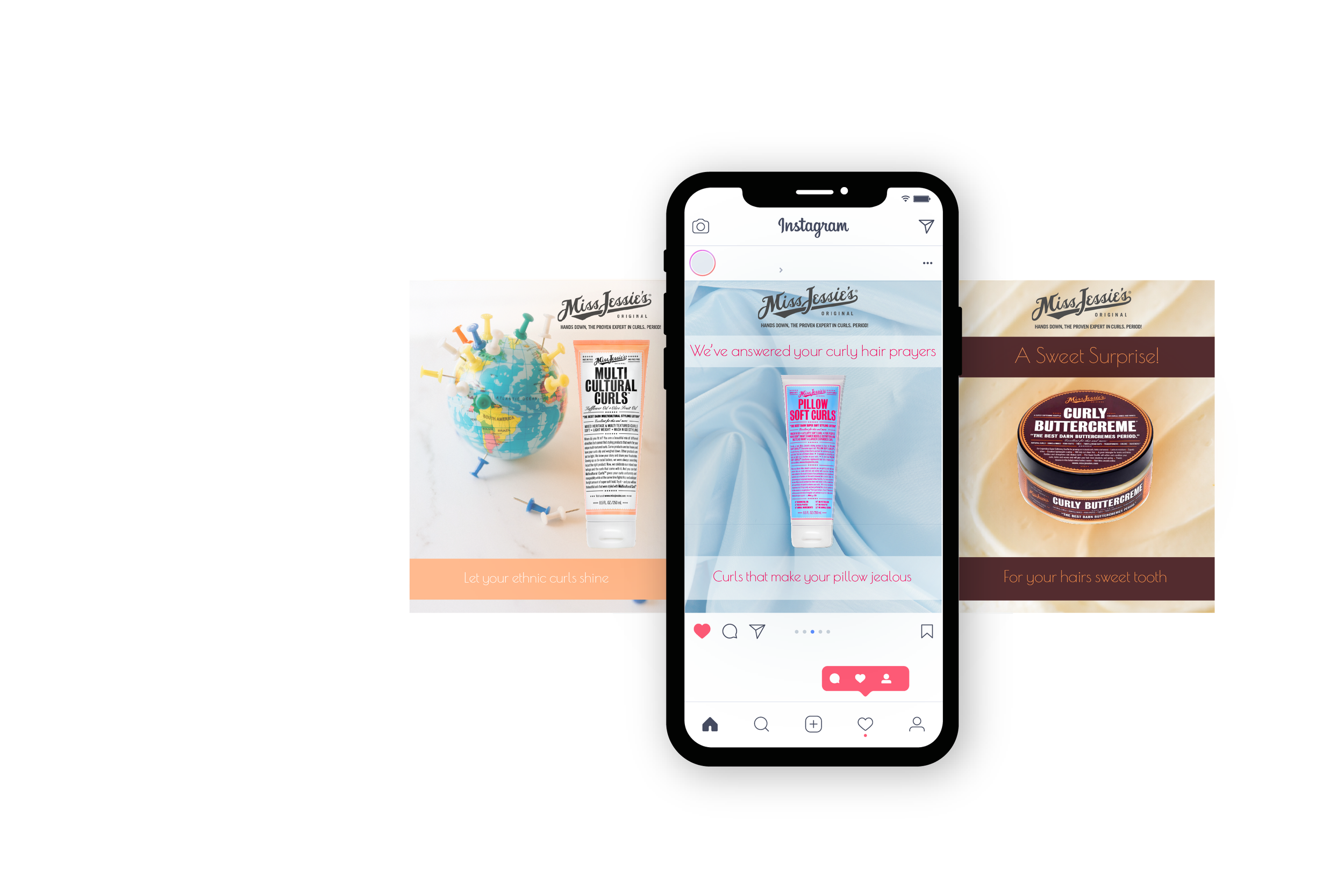 Mockup of how the ads will look on Instagram