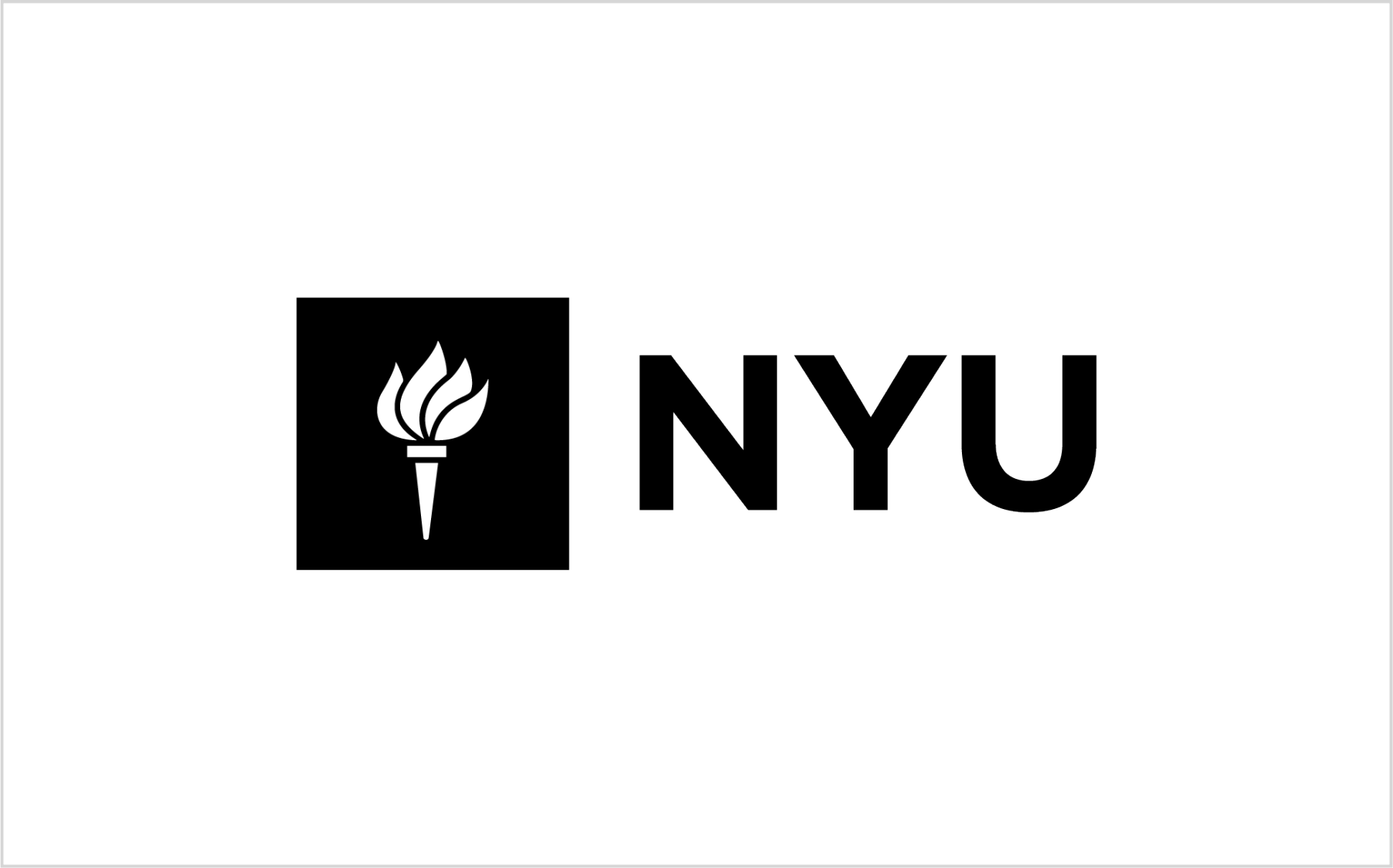 NYU logo black
