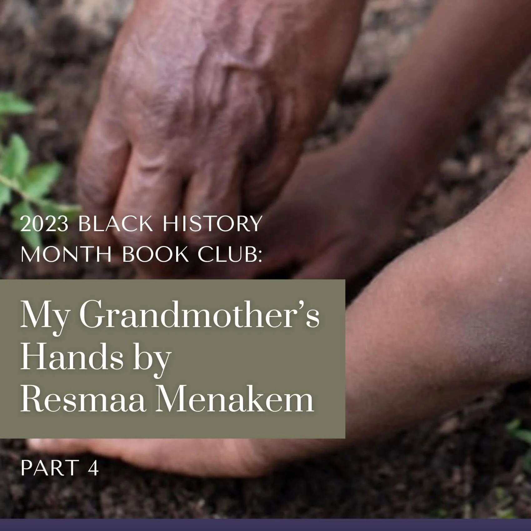 Week 4 - My Grandmother's Hands Black History Month Book Club