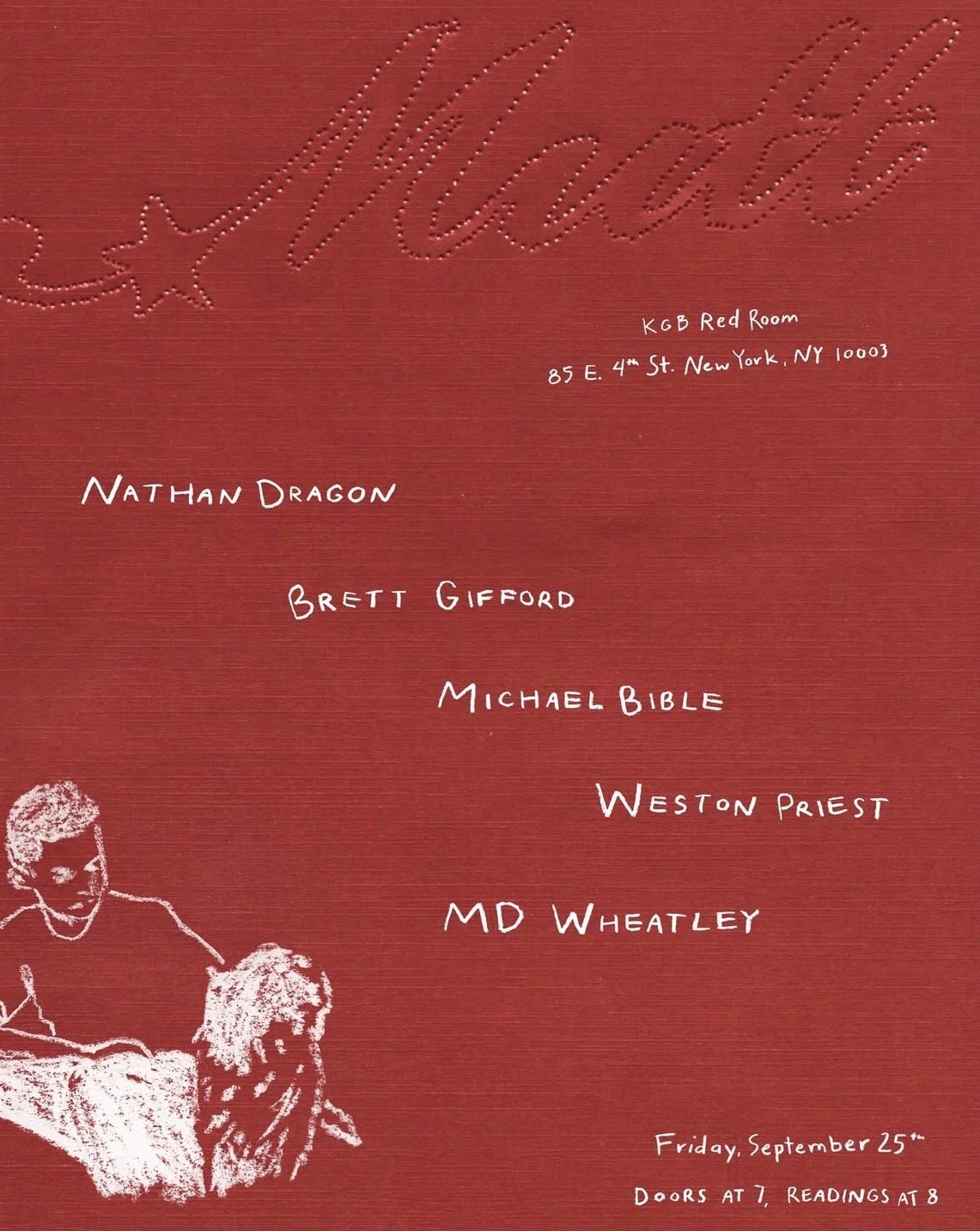 Nathan Dragon at MUTT Reading Series