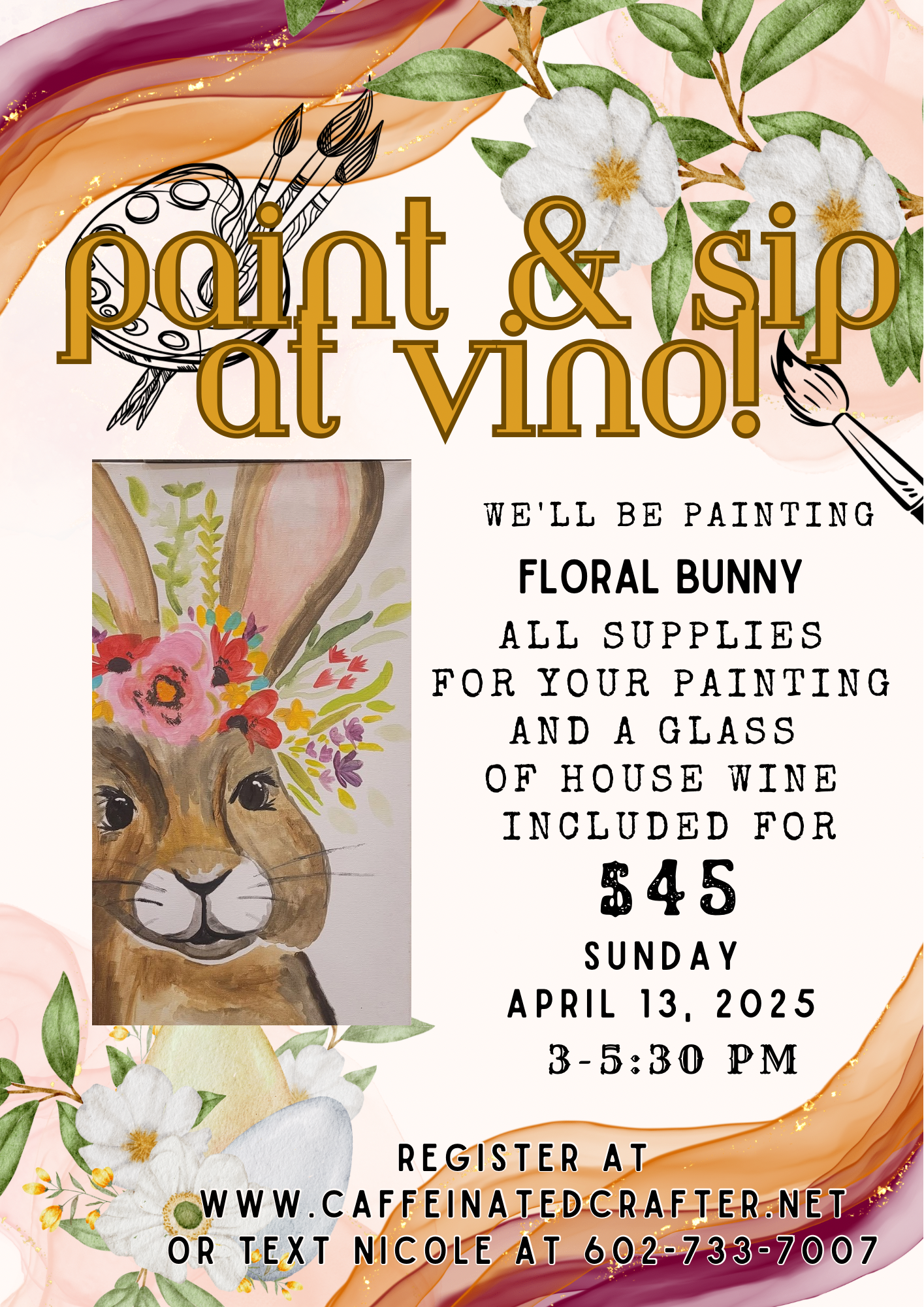 Floral Bunny @ Vino!-4/13