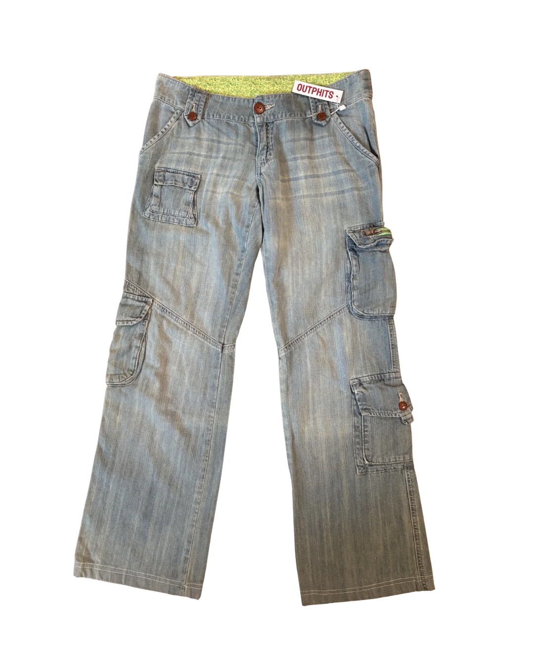 Y2K European Denim Cargo Pants