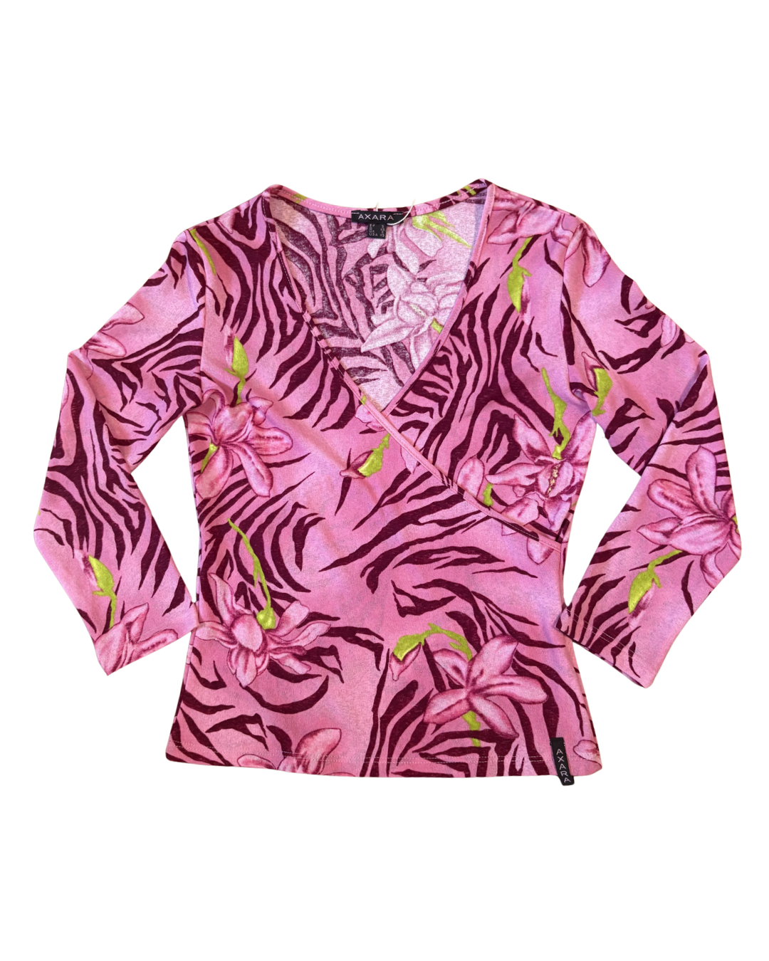 Axara Euro Mesh Floral Top