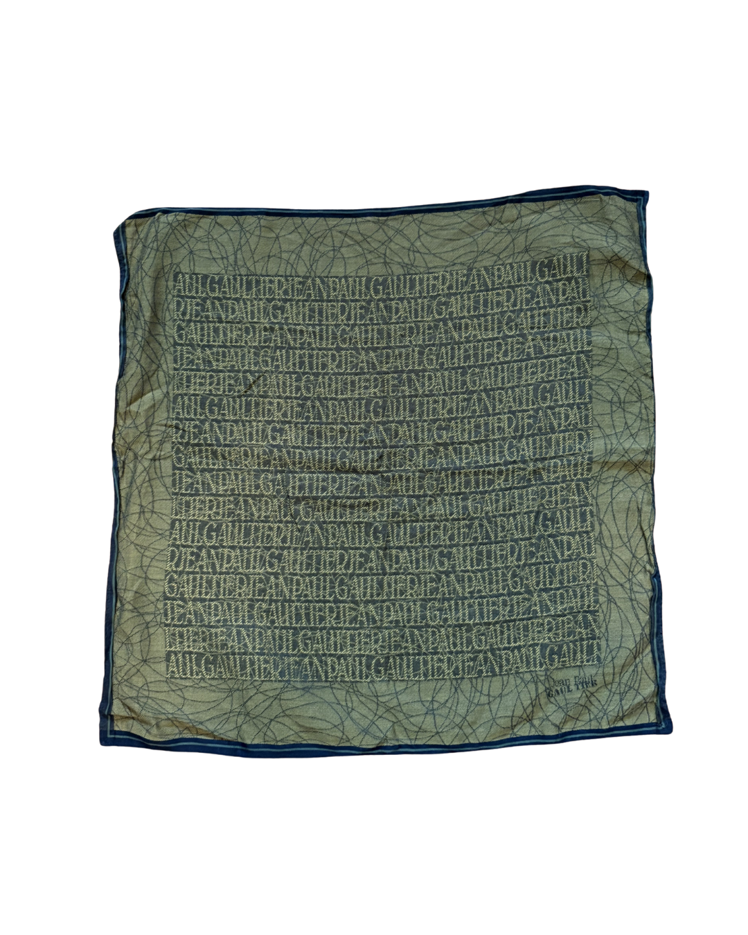 Jean Paul Gaultier Logo Print Scarf