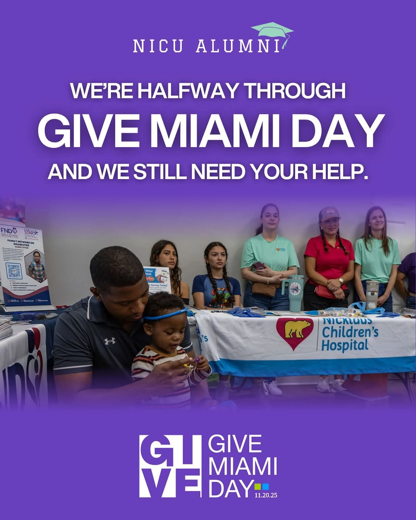 We&rsquo;ve made incredible progress today! BUT we&rsquo;re not done yet.

💙 Every hour, another family walks out of the NICU with more questions than answers.

💙 Every milestone, every question, every moment after discharge - it matters.

That&rsq