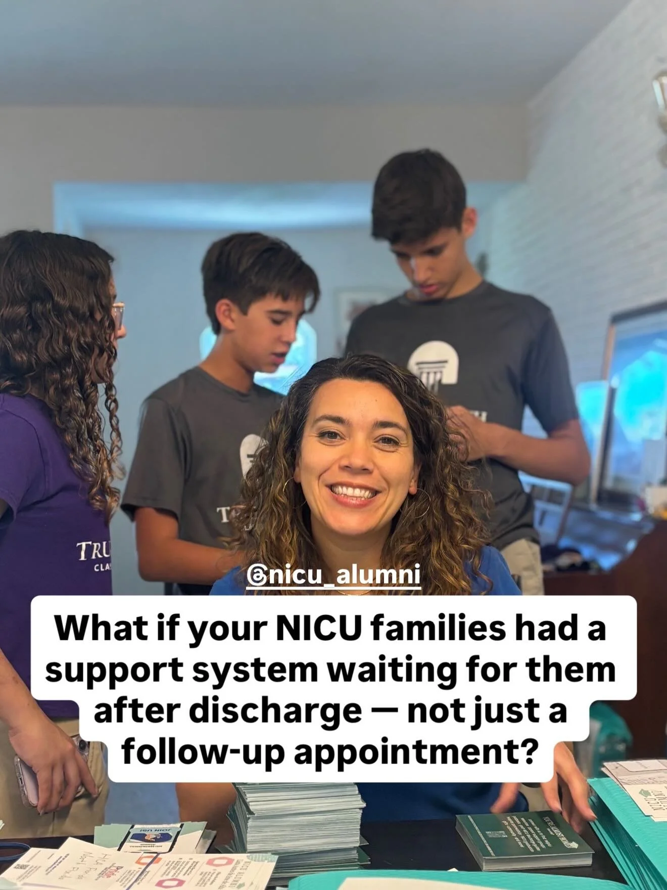 A few weeks ago, a group of incredible middle schoolers helped us assemble NICU Discharge Enhancement Packs for 21 hospitals across the state of Florida,  and the impact is still unfolding.

💙 21 hospitals.
💙 21 ways to say: you&rsquo;re not alone 