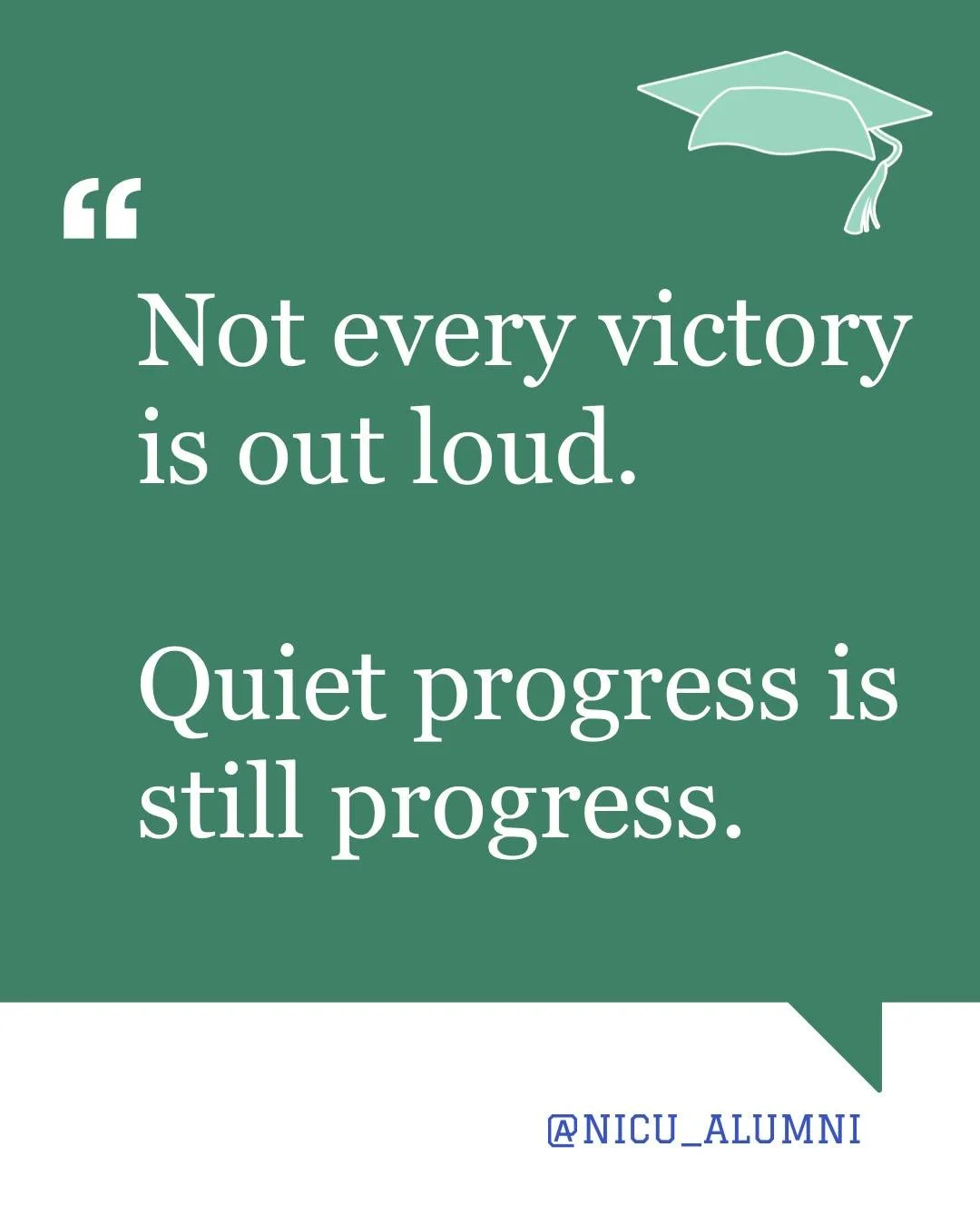 After the NICU, people may expect progress to look obvious.

A new milestone. A bigger number. A "normal" routine.

But a lot of the real wins don't show up on a chart.

It's the first time you put your baby down and don't hold your breath.