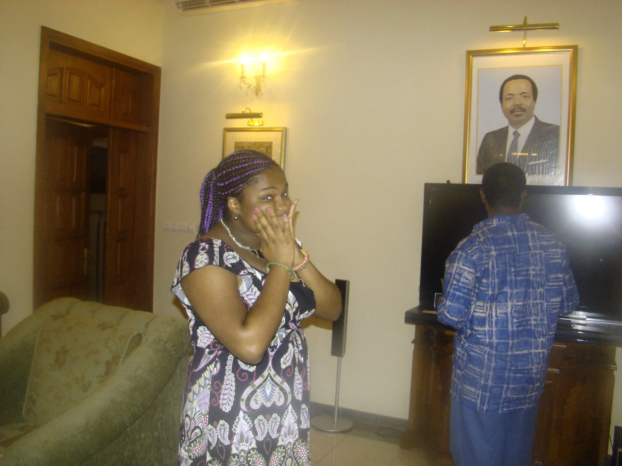 A personality pic captured of Daisy during a family gathering (Cameroon, 2009)