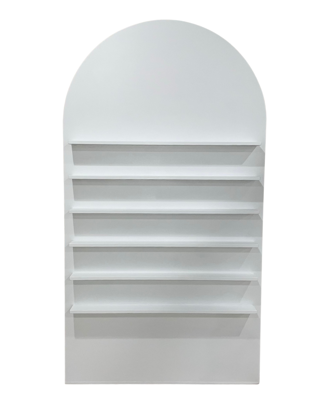 White Wooden Arch Shelf