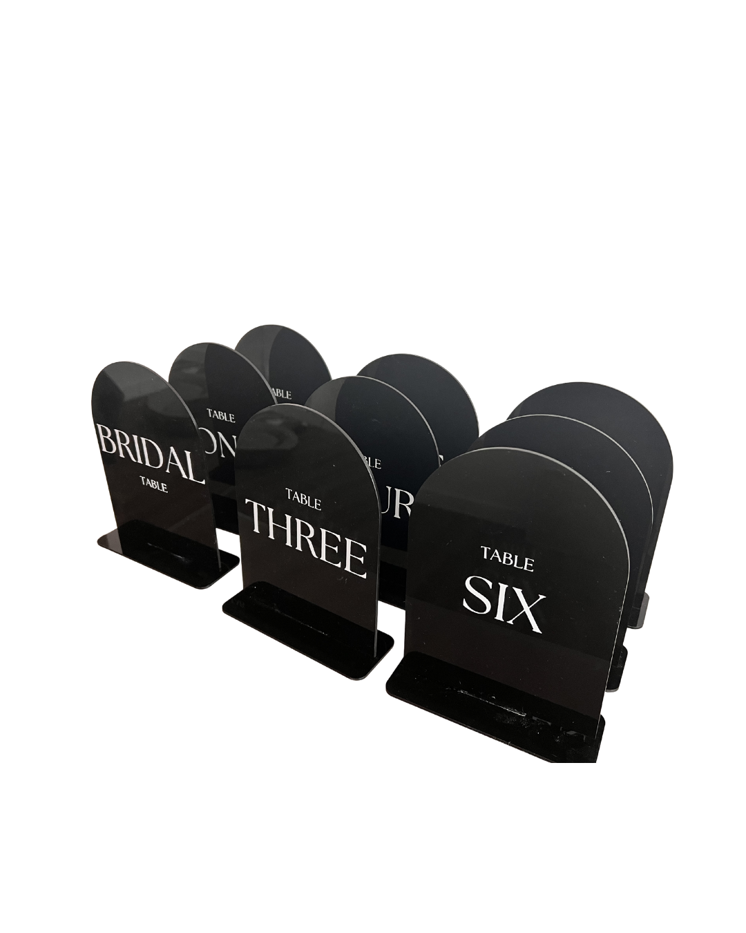 Courtney Black Arch Table Numbers