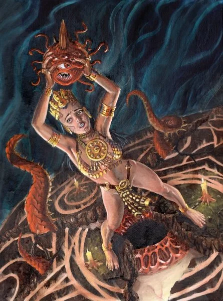 Mistakes: the process of this Fantasy DnD painting