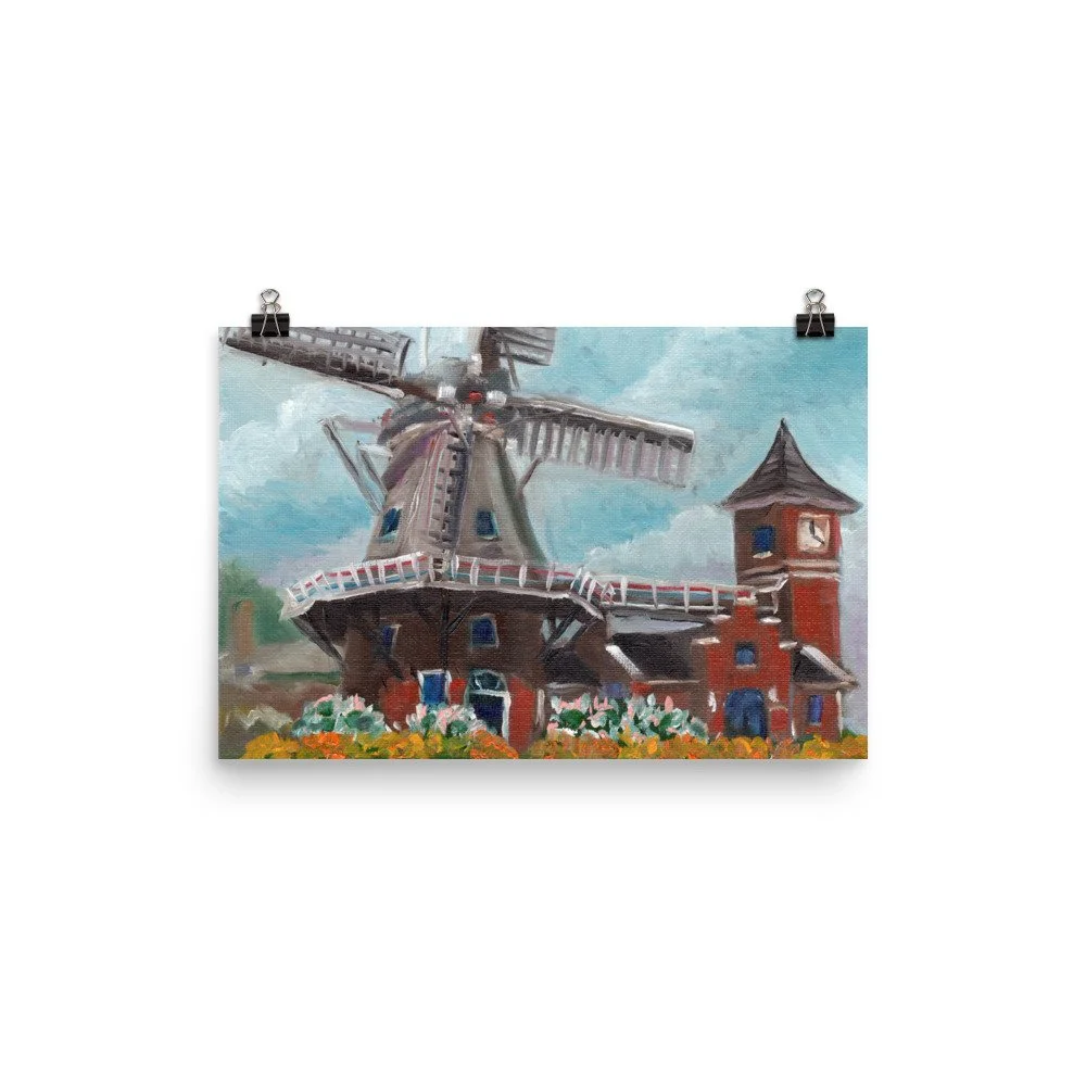 Little Chute Windmill Poster — Art of Richard Blumenstein