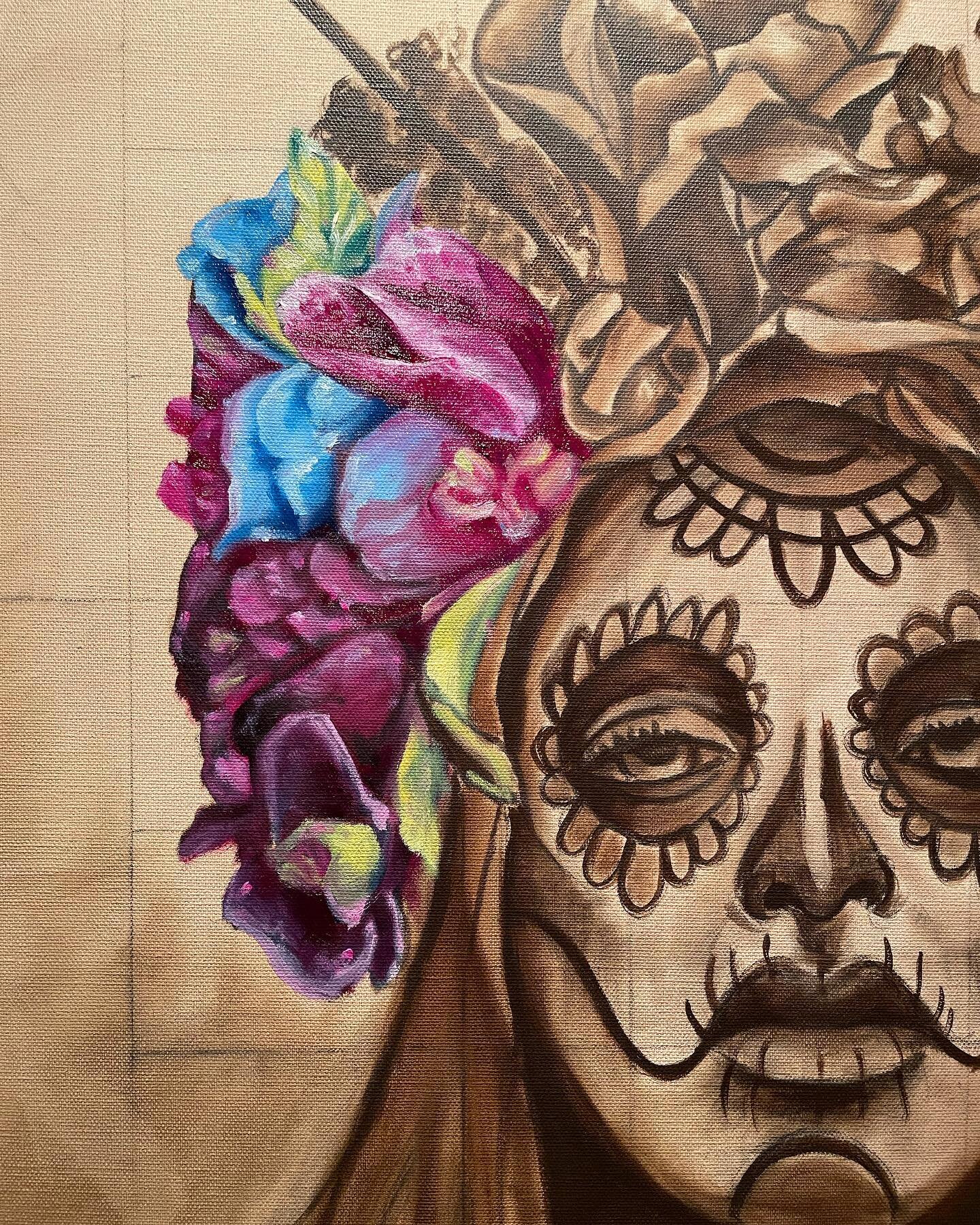 Little more progress on some flowers this evening

#art #artist #artwork #portrait #portraitpainting #paint #painting #paintings #artists #fineart #arte #diadelosmuertos #dayofthedead #culture #oilpainting #canvas #flowers #gamblinoils #chelseaclassi
