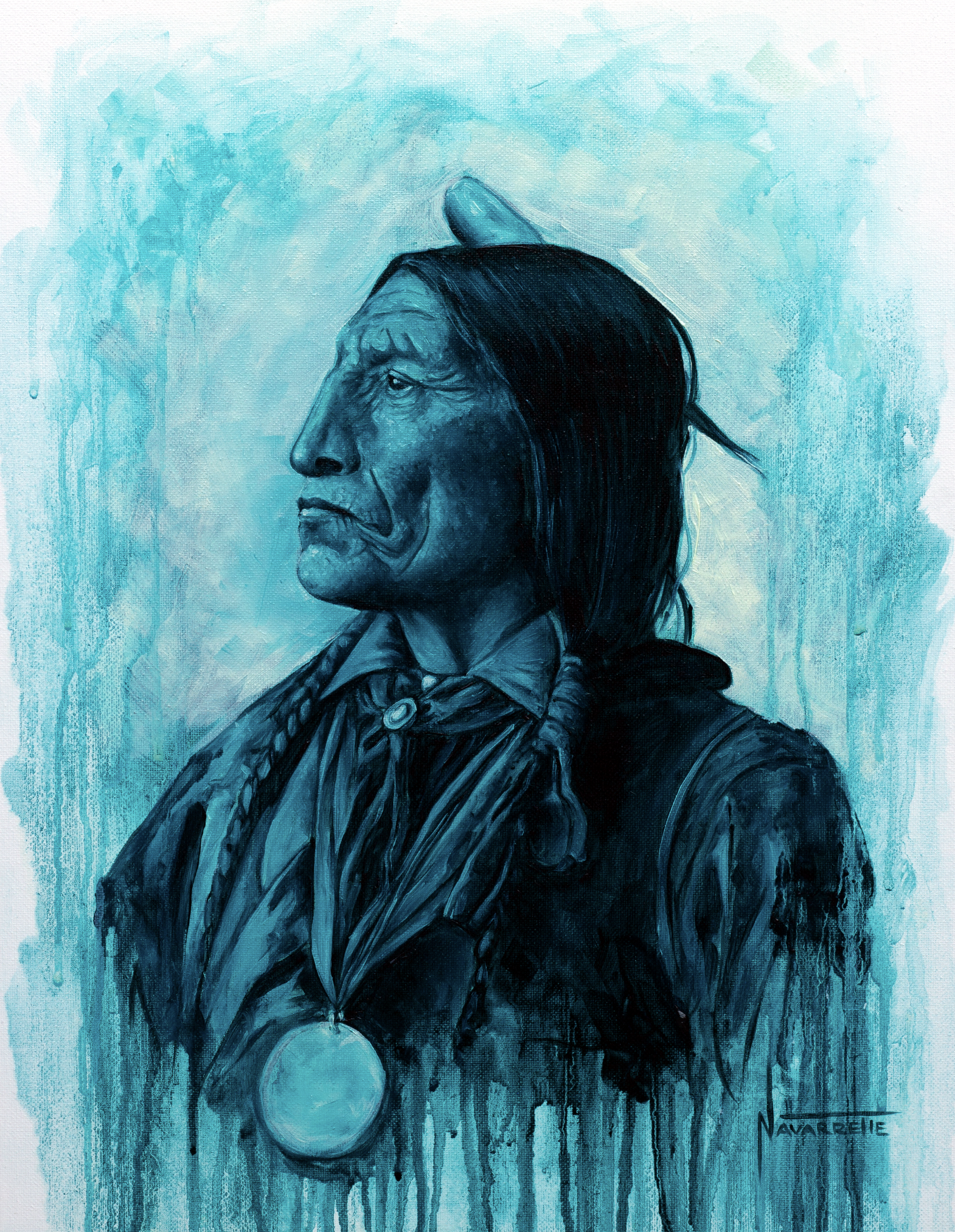 CHIEF ROBE WOLF
/ Oil on canvas - 14 x 18 in.