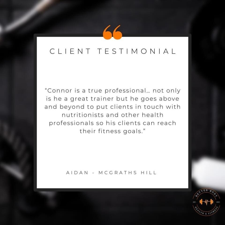 We're dedicated to helping our clients achieve their goals, and their testimonials are proof that our approach works! 🙌 

Swipe ➡️ to see what our clients have to say about training with Better Body Health &amp; Fitness! 💪🏼

#betterbodyhf #teambbh