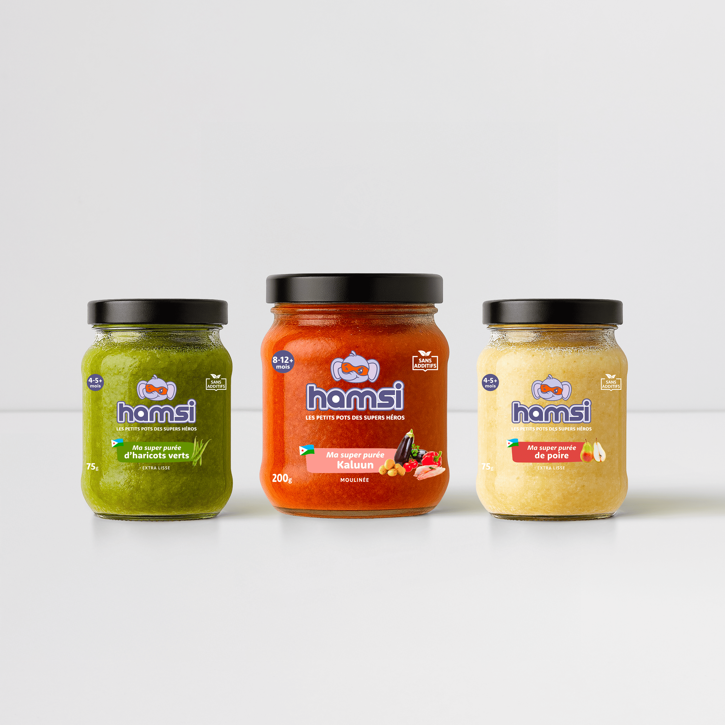 Hamsi - Packaging petits pots pour bébé