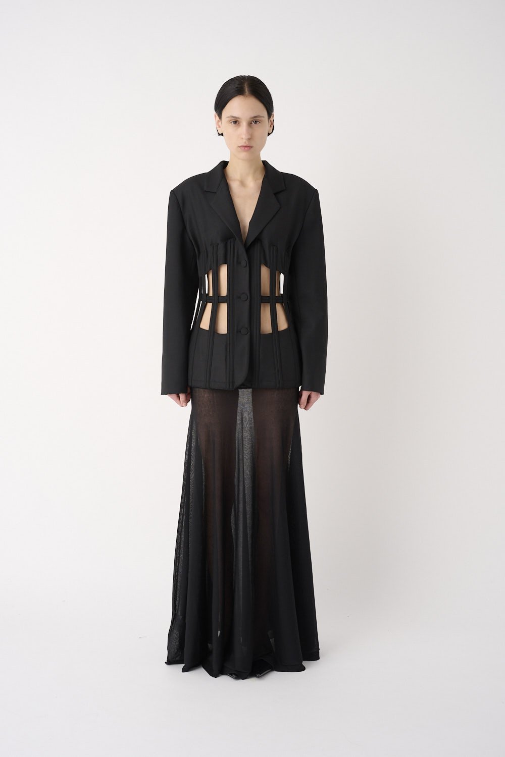 CUT OUTS BLAZER -  Meimeij