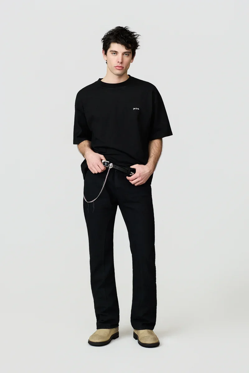 EMBROIDED BOXY TEE  - Paura