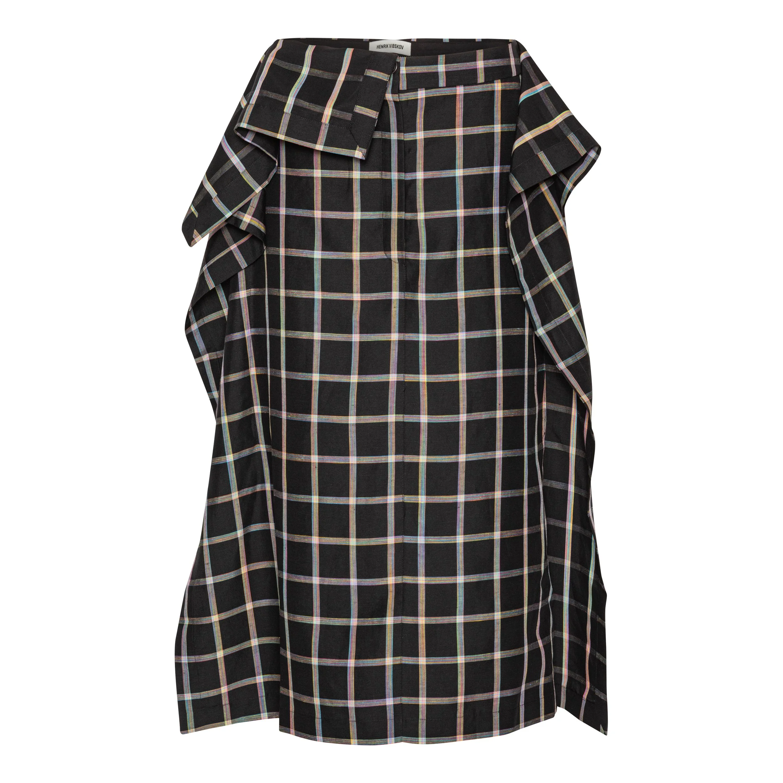 OCU SKIRT IN BLACK CHECK - Henrik Vibskov