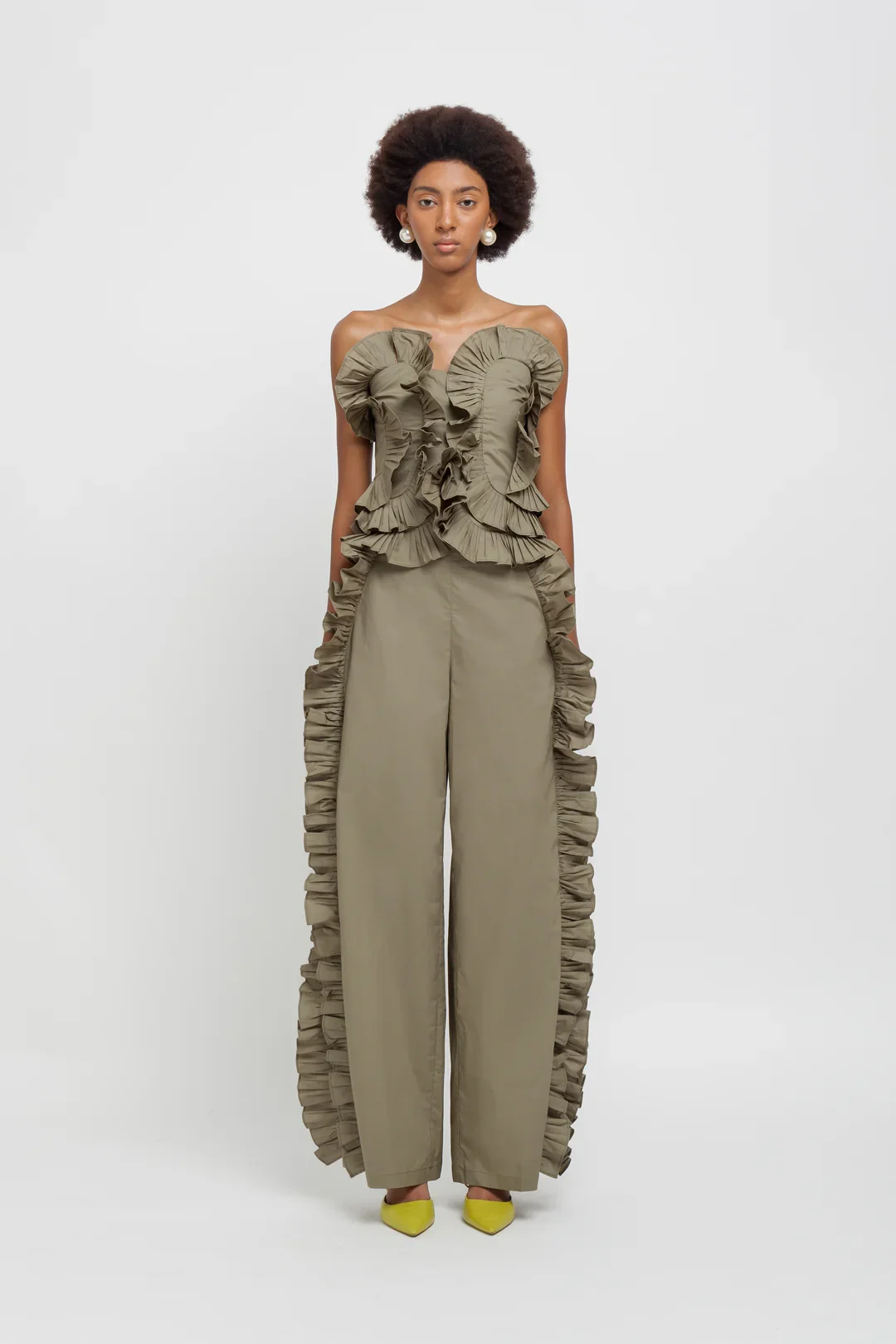 RUCHES PANTS - Weili Zheng