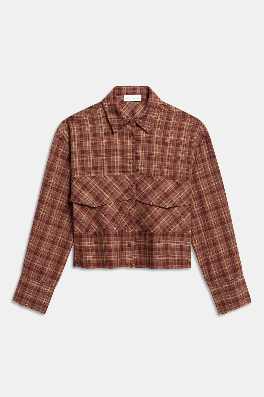 BOXY FIT SHIRT WINE - Weili Zheng