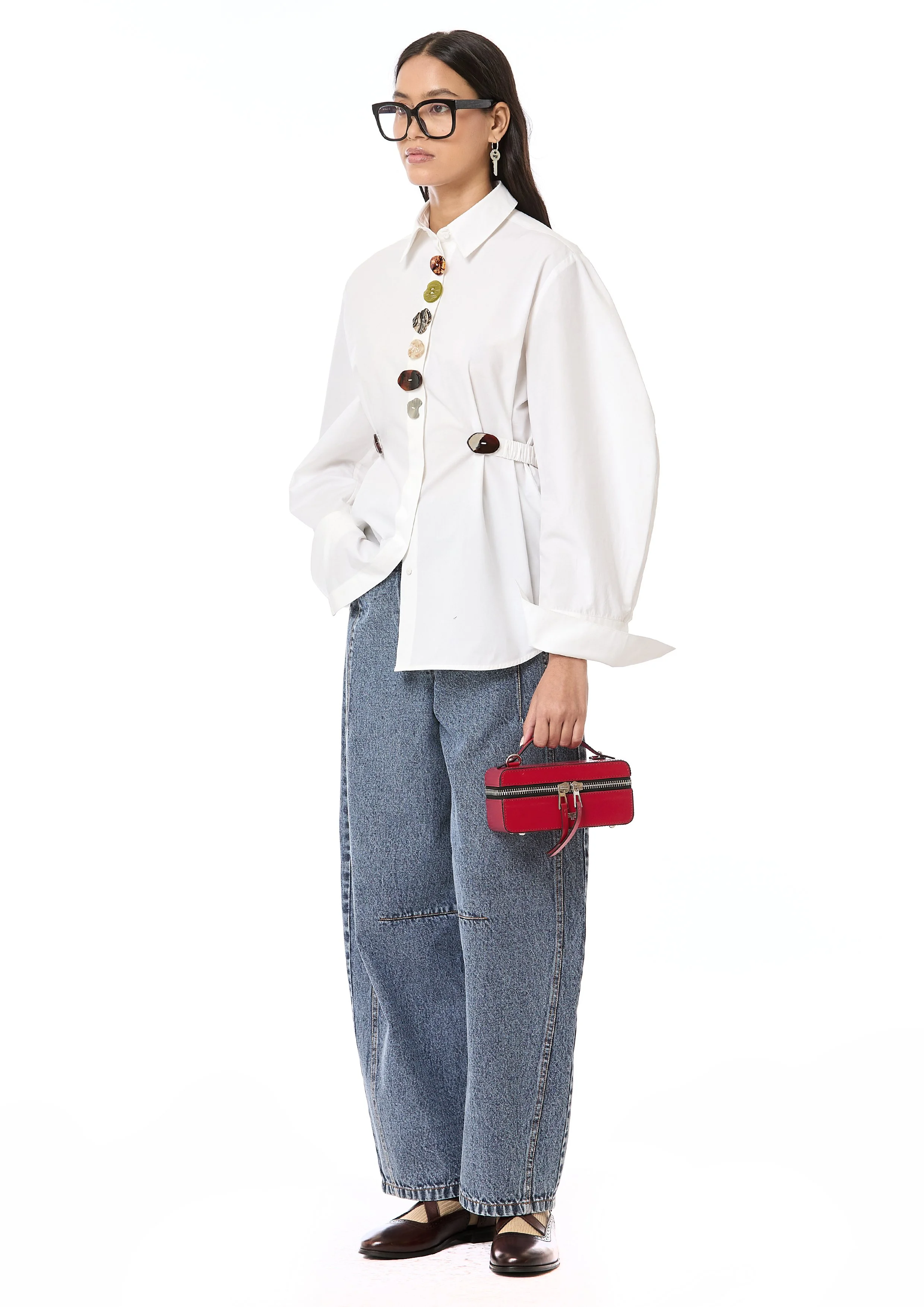 MULTI-BUTTON BELTED SHIRT - Dhruv Kapoor