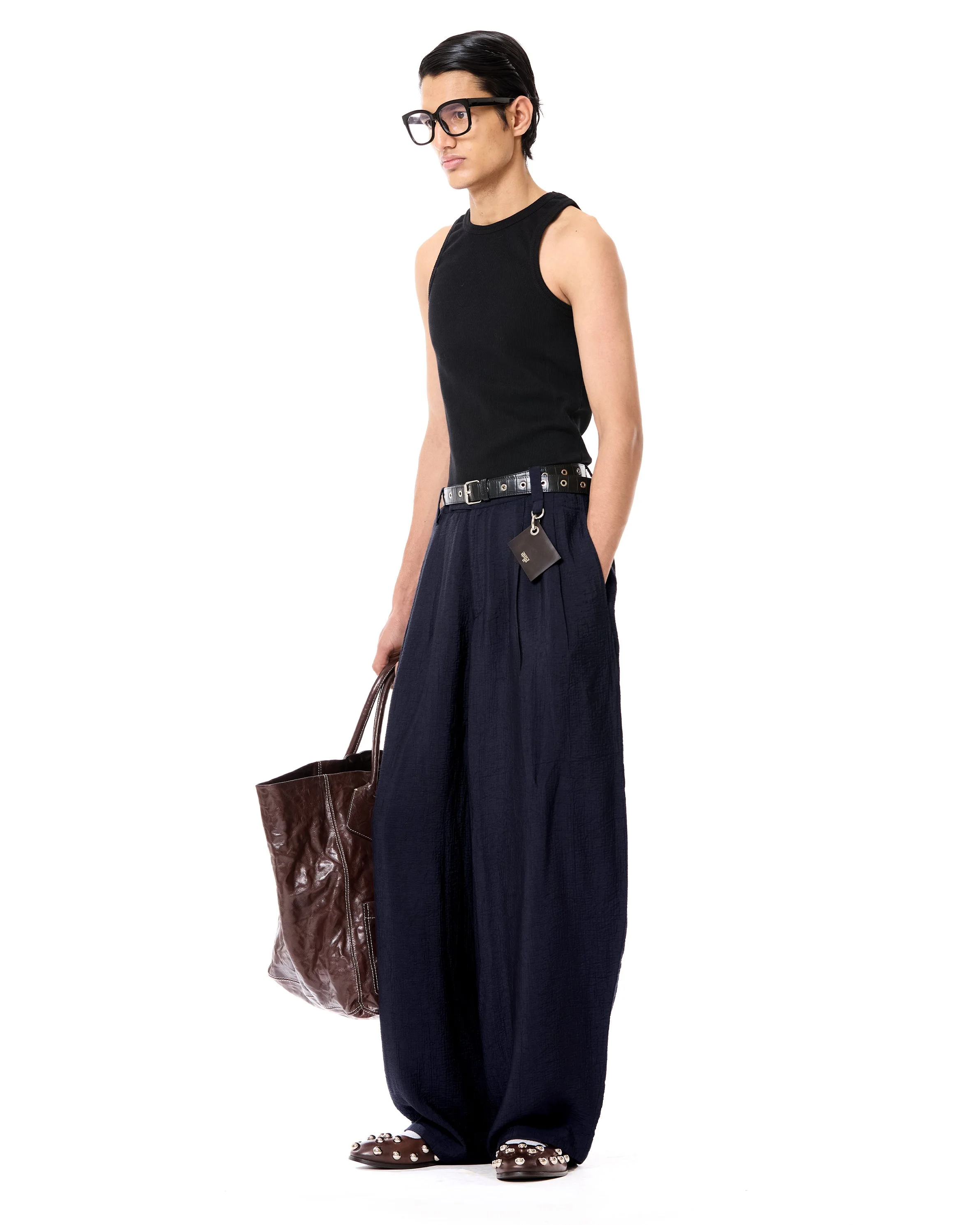 TEXTURED BARREL PANTS - Dhruv Kapoor
