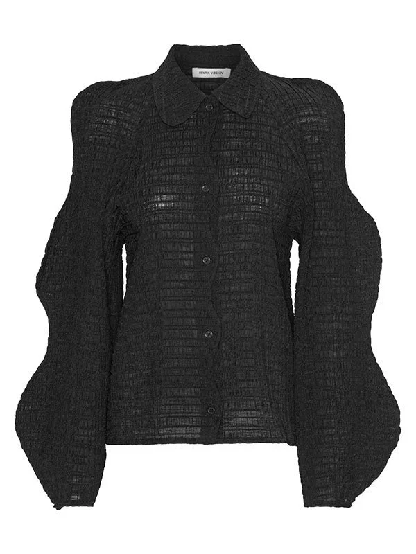 OCTO BLACK SHIRT - Henrik Vibskov