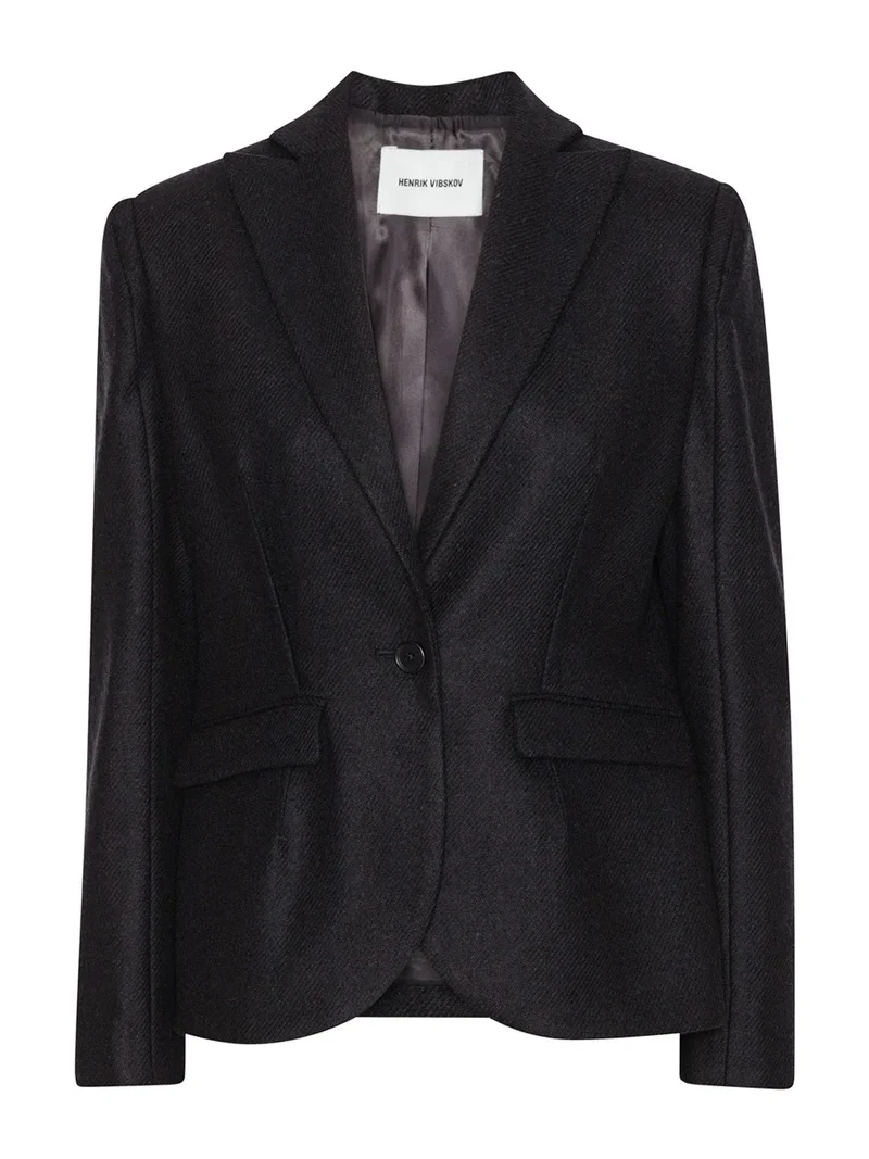 PRESS BLACK BLAZER - Henrik Vibskov