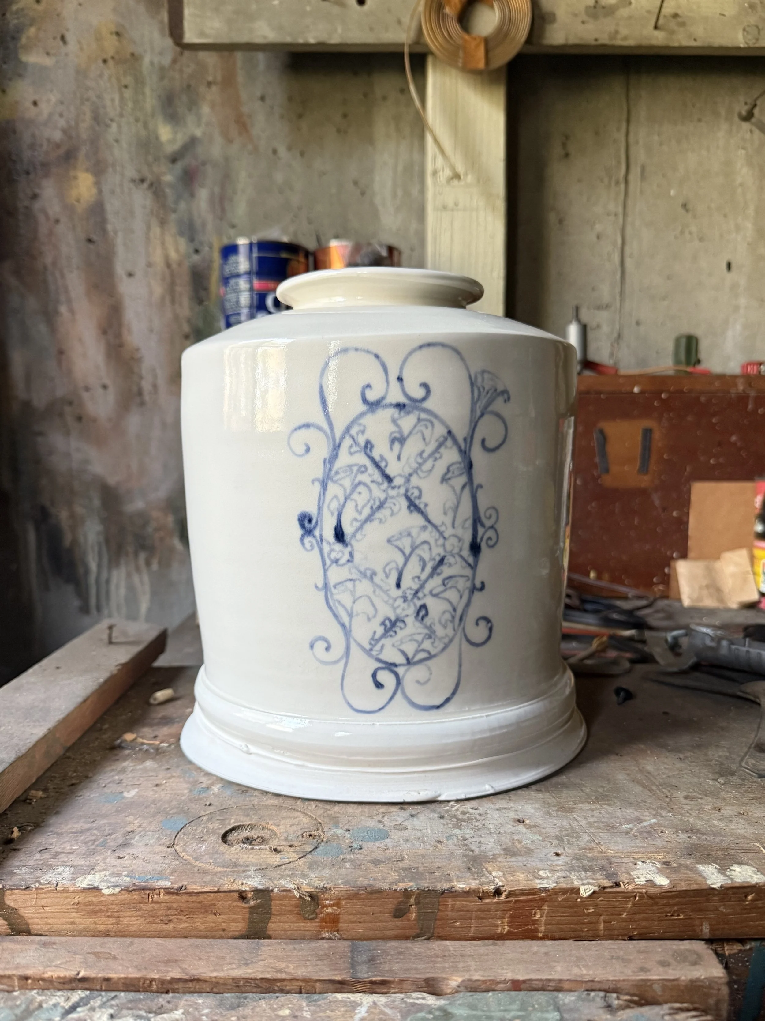Butter Churn Vase