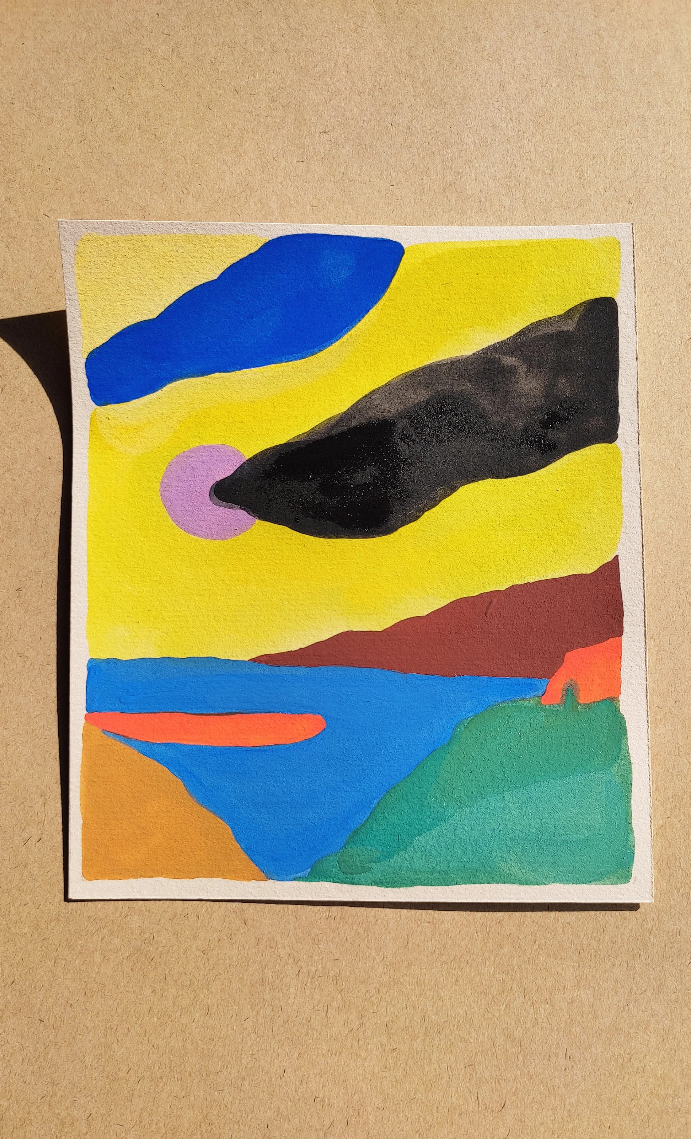 Real Painting on Paper no 101 - Emilie Bourel