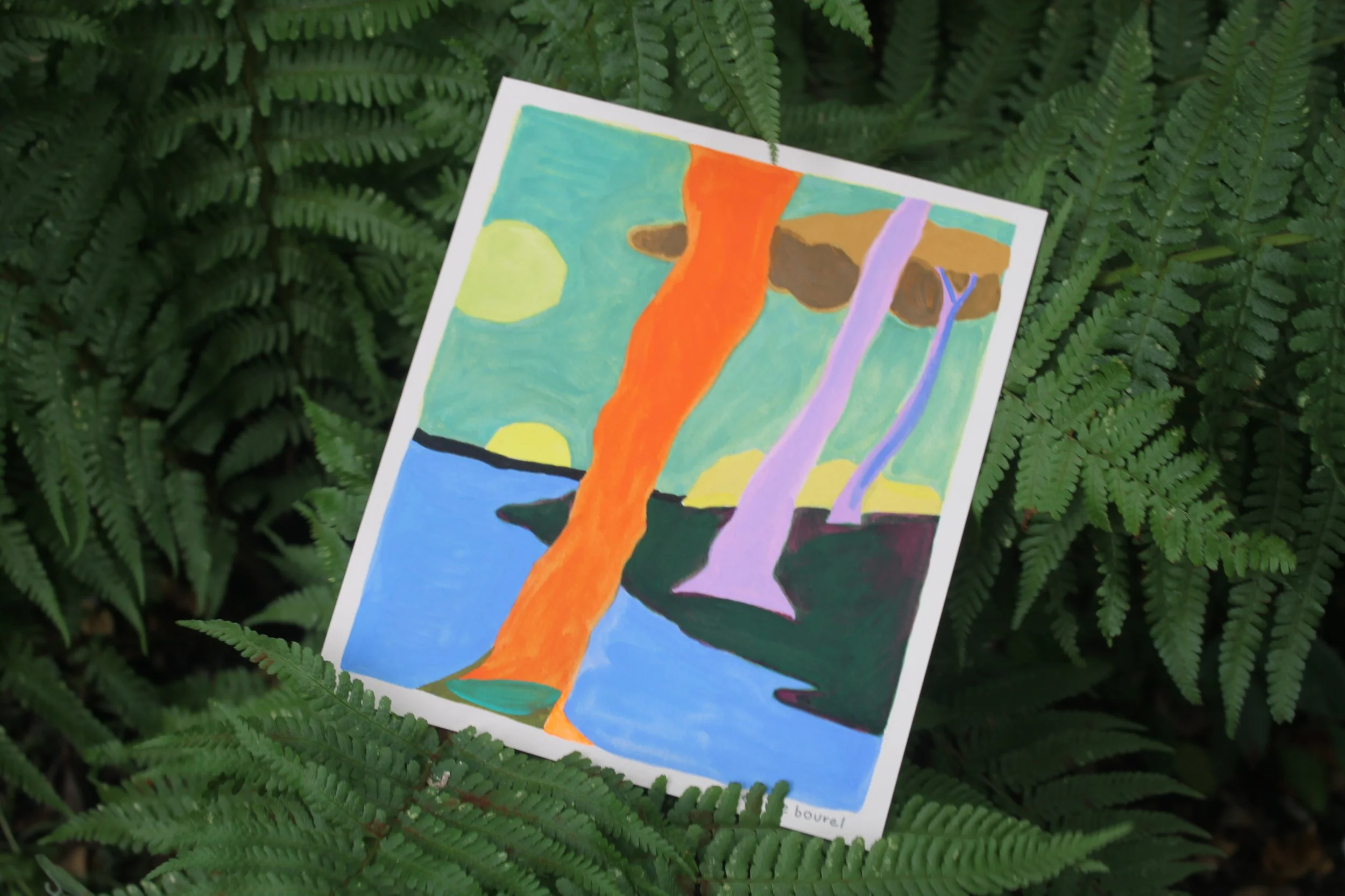 Real Painting on Paper no 158 - Emilie Bourel