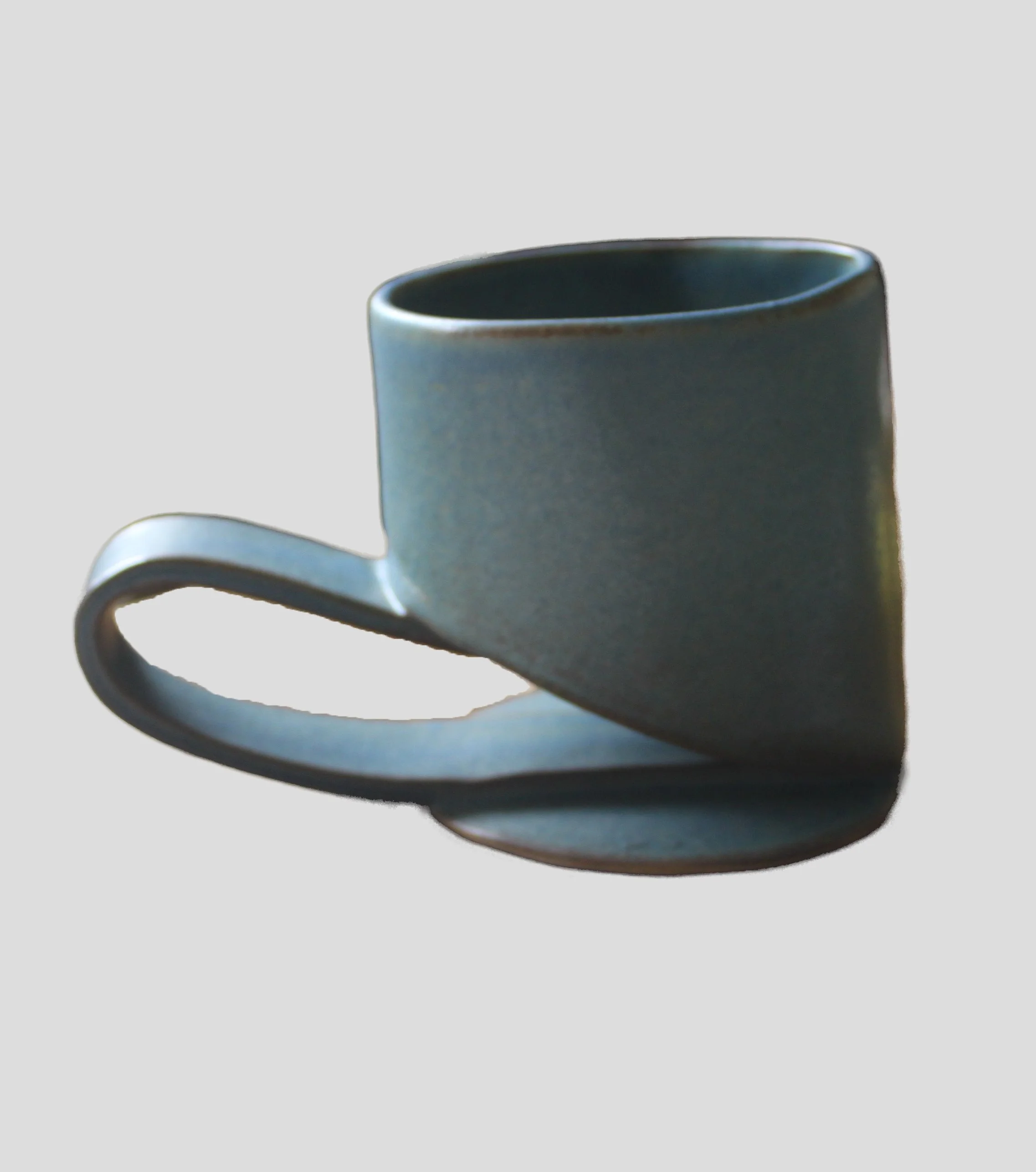 Blue diagonal handle mug - Chris Markland