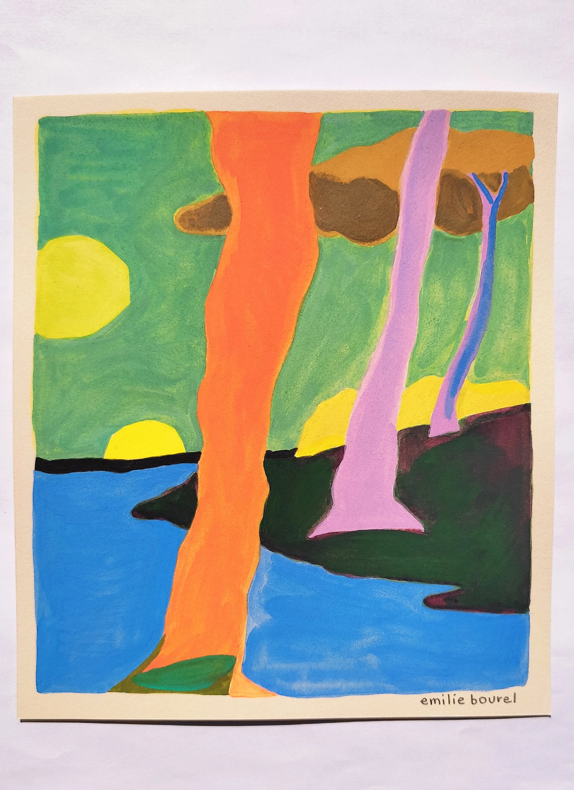 Real Painting on Paper no 158 - Emilie Bourel