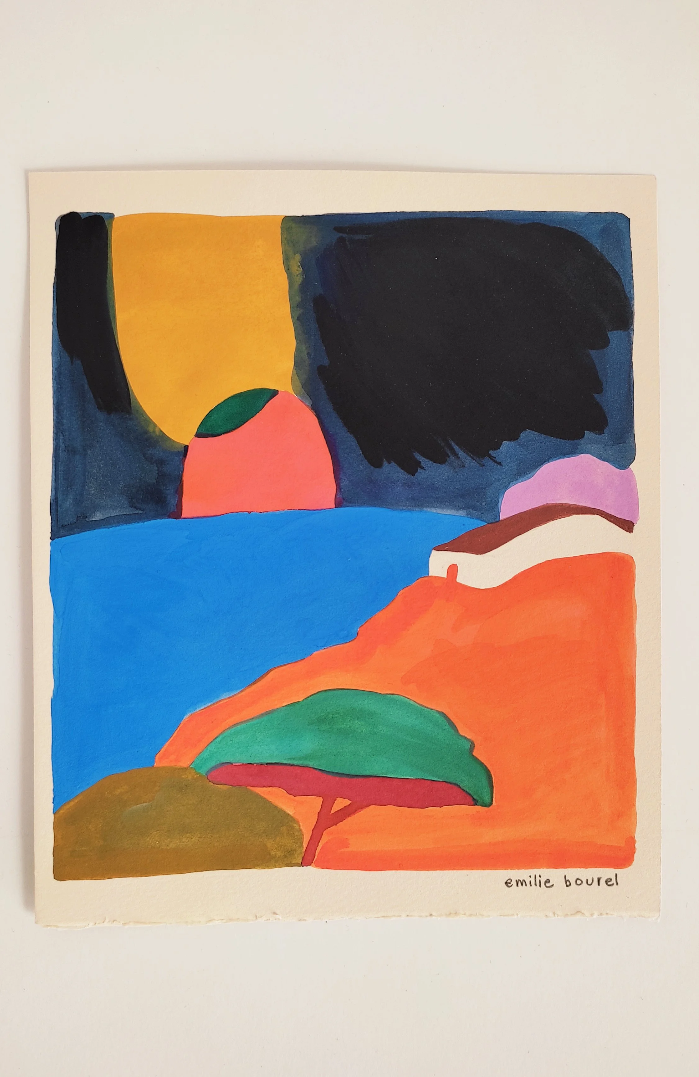 Real Painting on Paper no 120 - Emilie Bourel