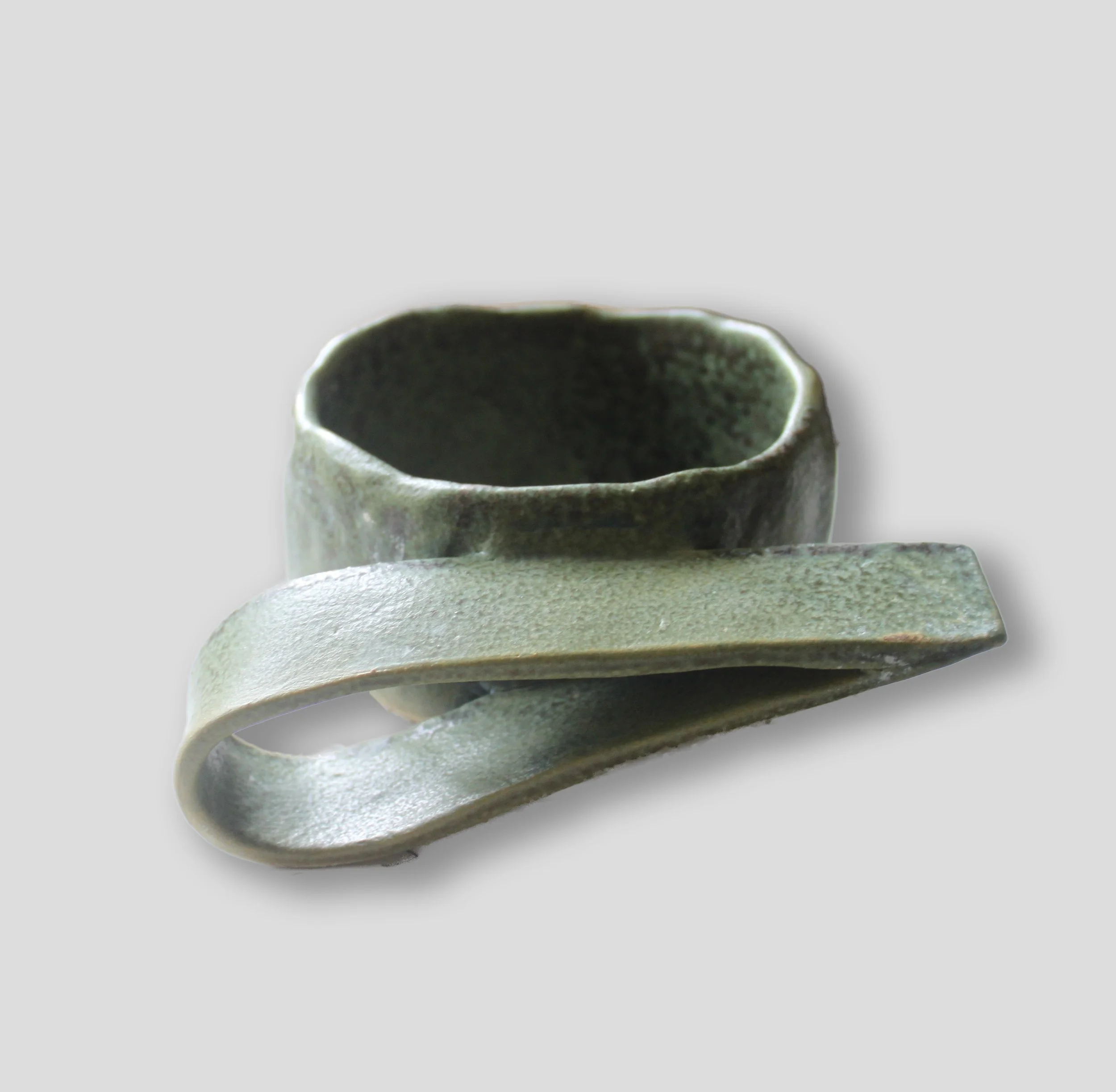 Green pinch pot mug - Chris Markland