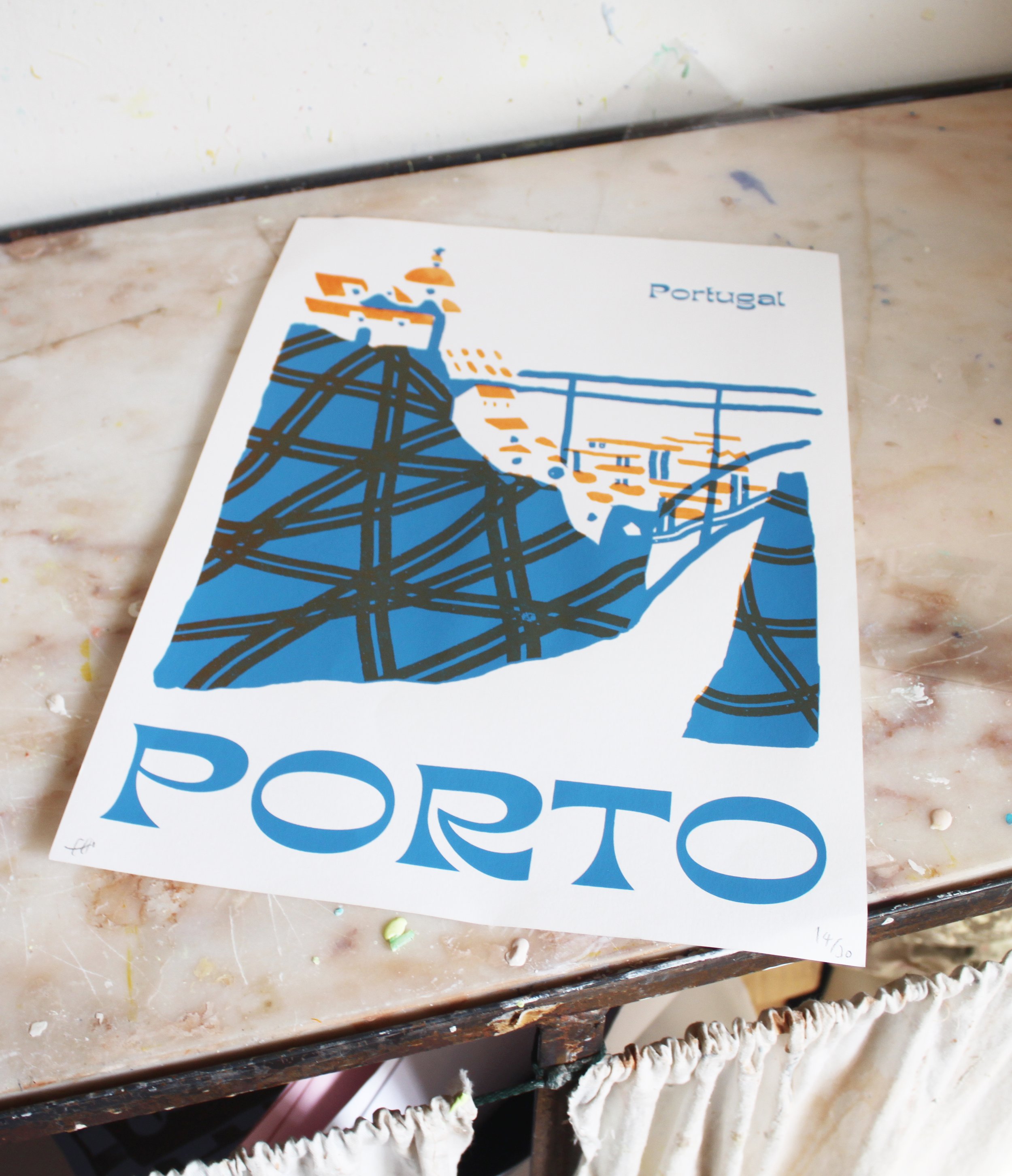 A3 Porto Screenprint - Emma Make