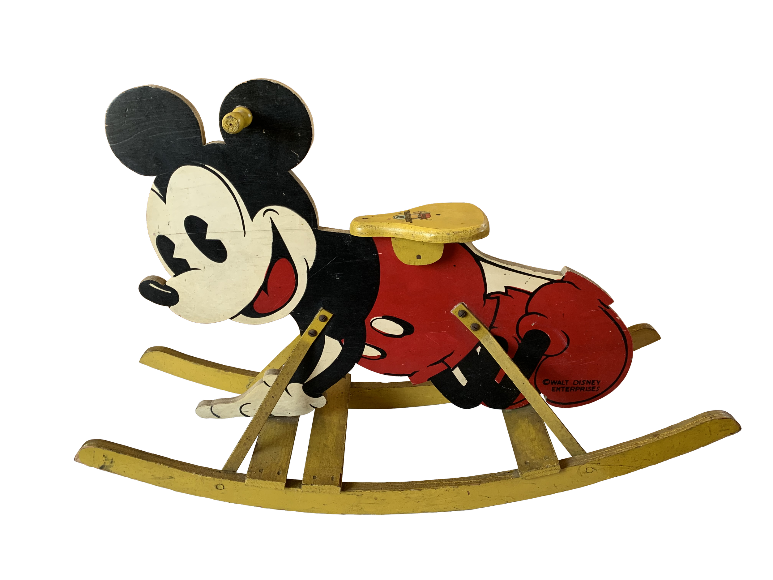 1935  Mickey Mouse Wooden Rocker
