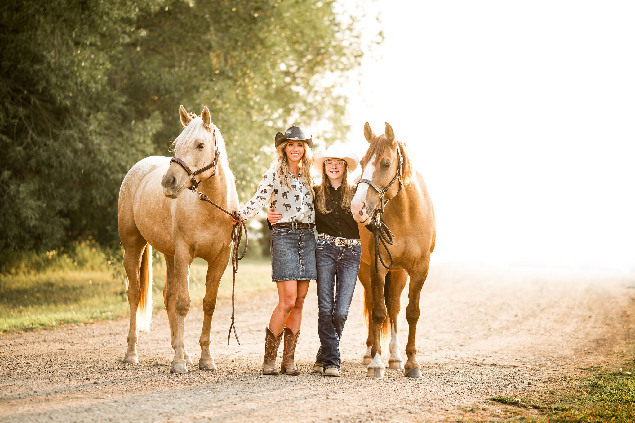 Laurie &amp; Everly | Paints Plus Equestrian | Mother &amp; Daughter Portraits by Calgary Equestrian Photographer