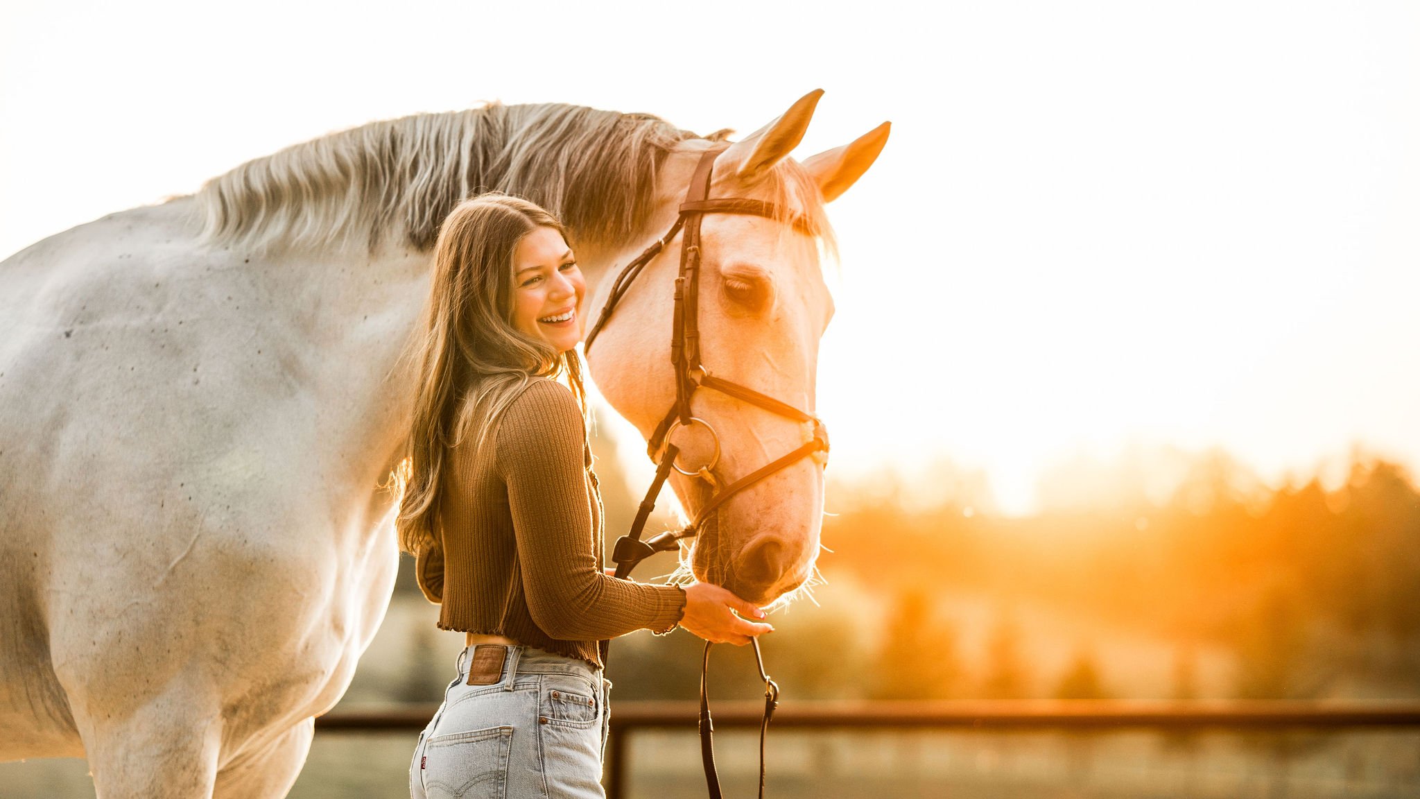 Jorja &amp; Jaradette | Spruce Grove | Horse &amp; Rider Portraits by Calgary Equestrian Photographer