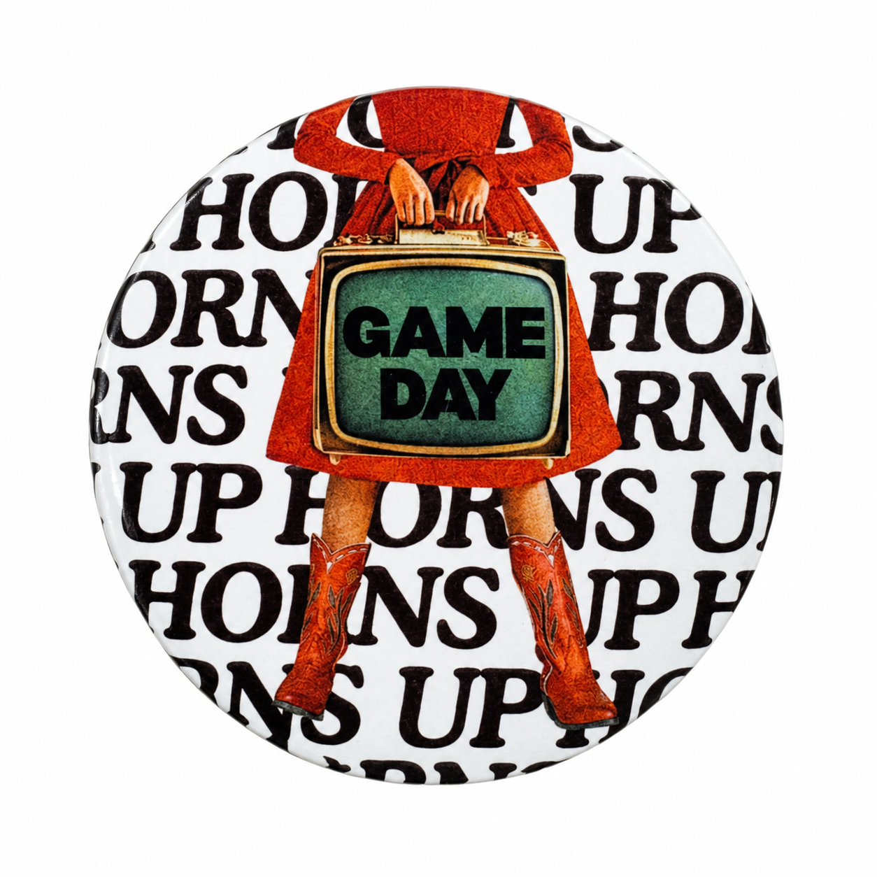 Game Day "Horns Up" Pin