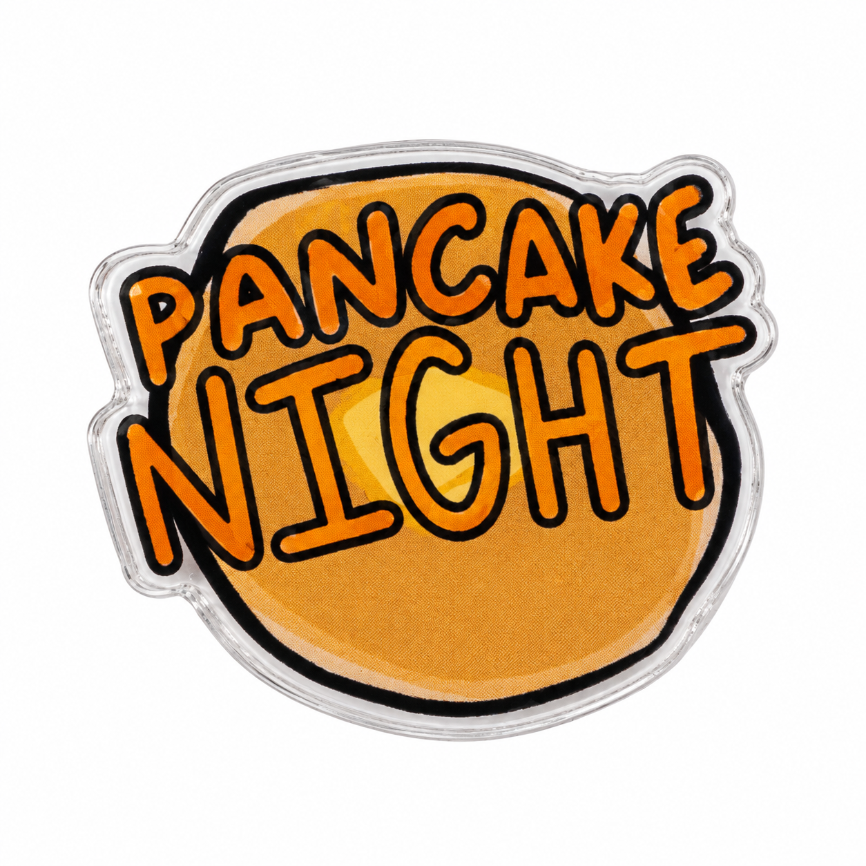 Pancake Night Acrylic Pin