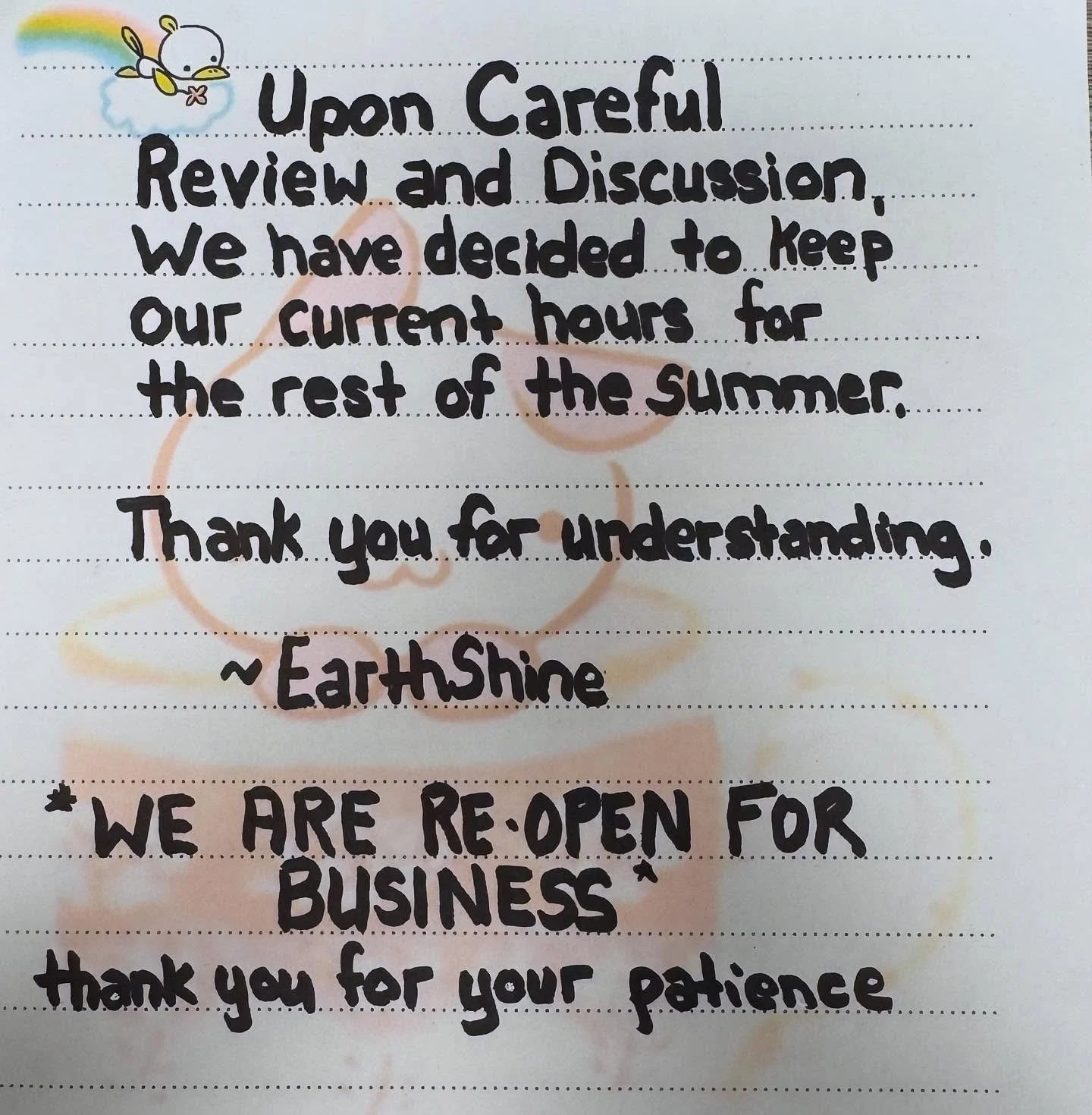 ⭐️ hours are Thursday - Sunday, 11am - 7pm