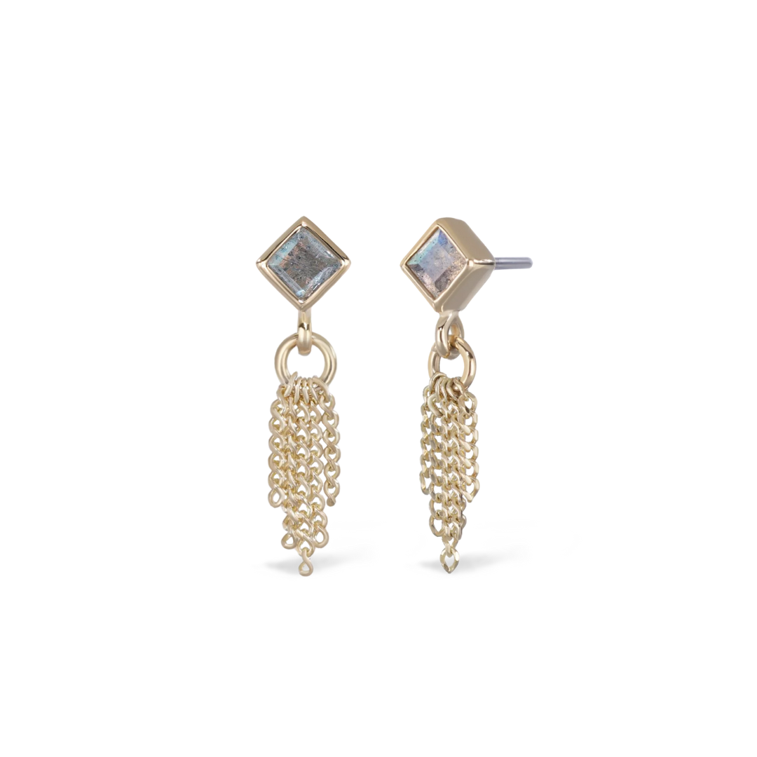 MIEL GEMSTONE CURB CHAIN TASSE